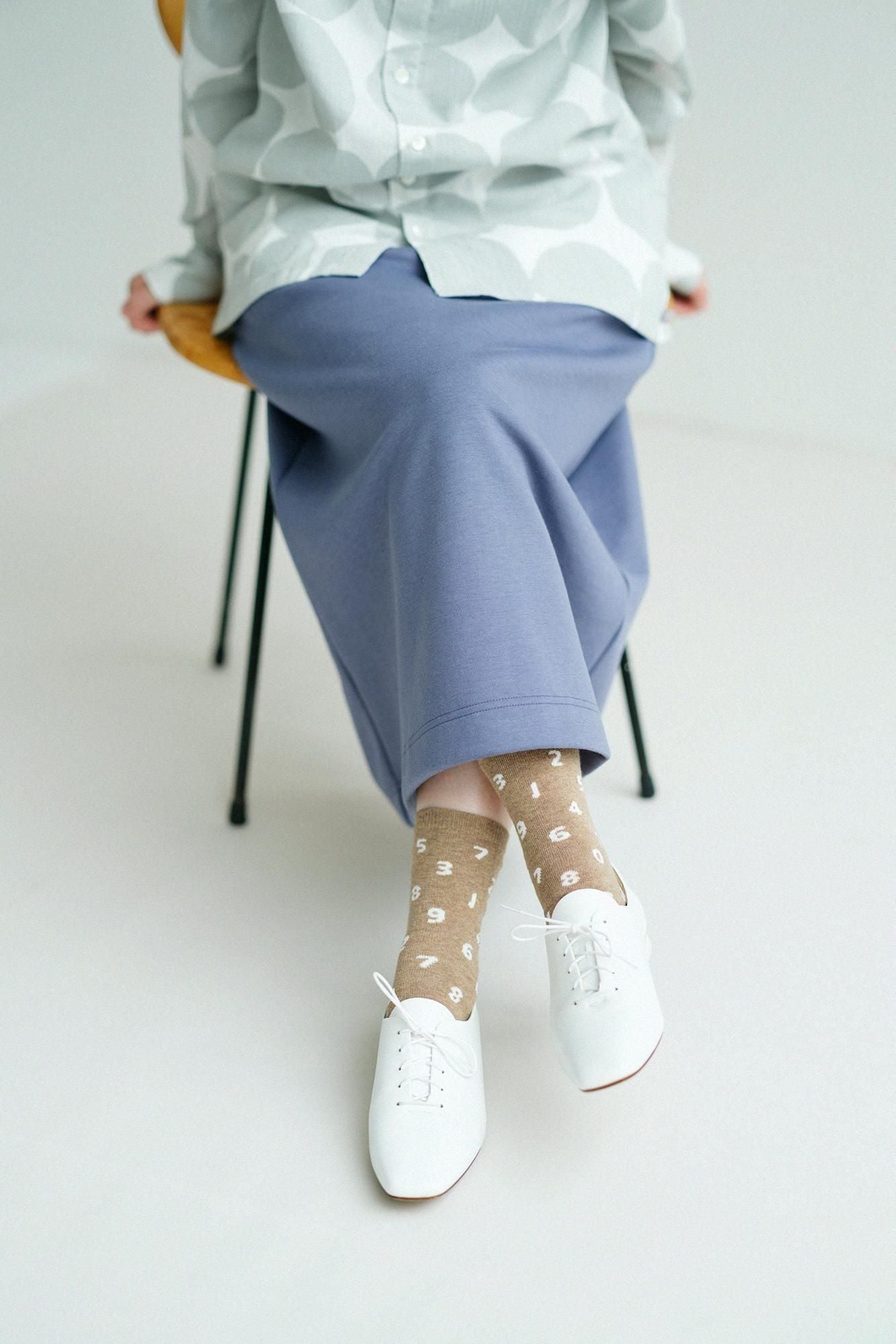 【net限定40%OFF】エコな足袋下（普通丈）／SO-SU-U 杢枯茶（もくかれちゃ）【女性用】