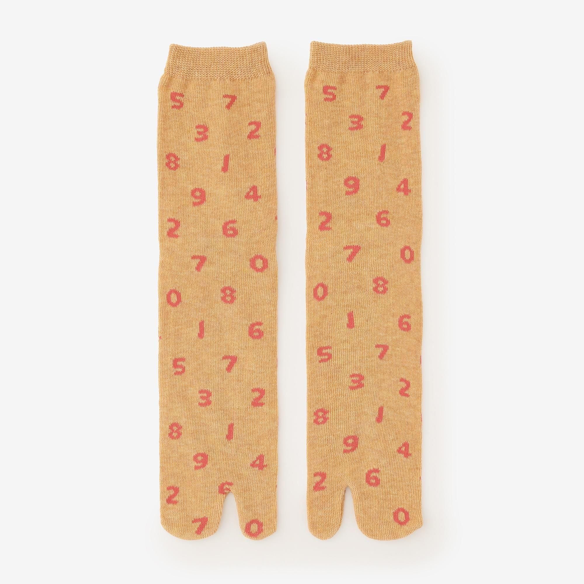 【net Limited 40%OFF】Eco Tabi Socks (Mid-calf)／SO-SU-U Greyish Apricot【Women】