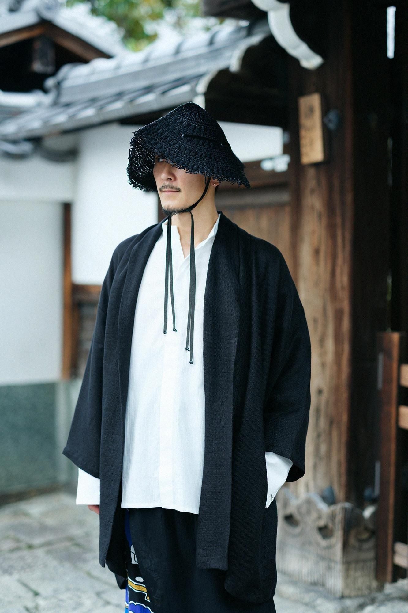 Owarigasa Woven Hat / Black