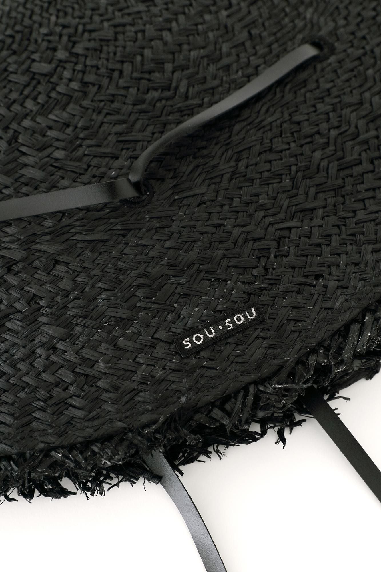 오와리 접힌 모자/검은색