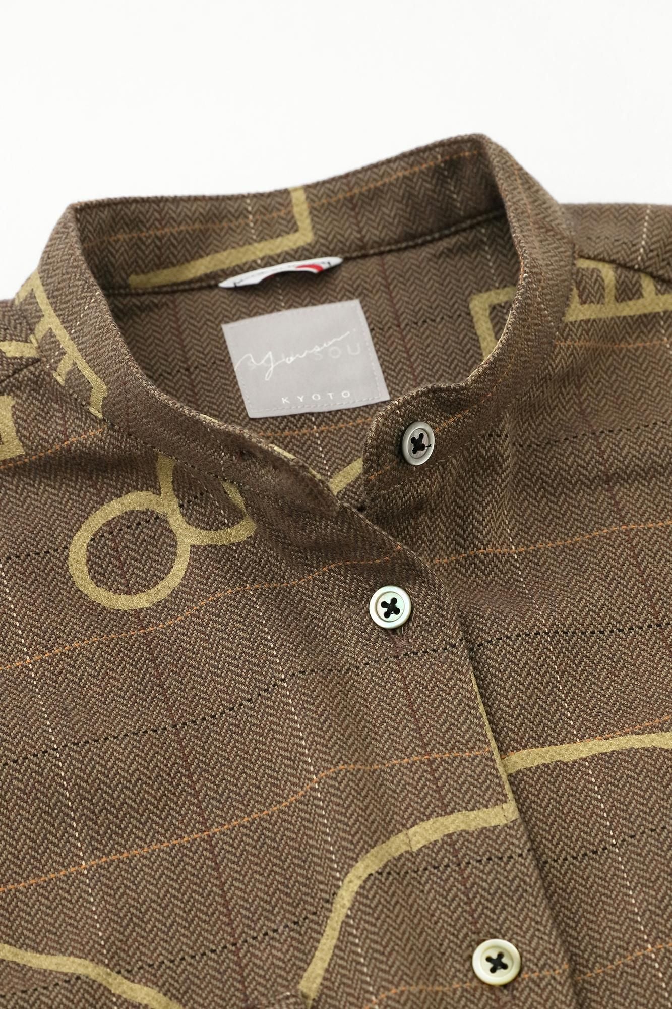 헤링본 체크 W.P.그란 셔츠 원피스／챠리