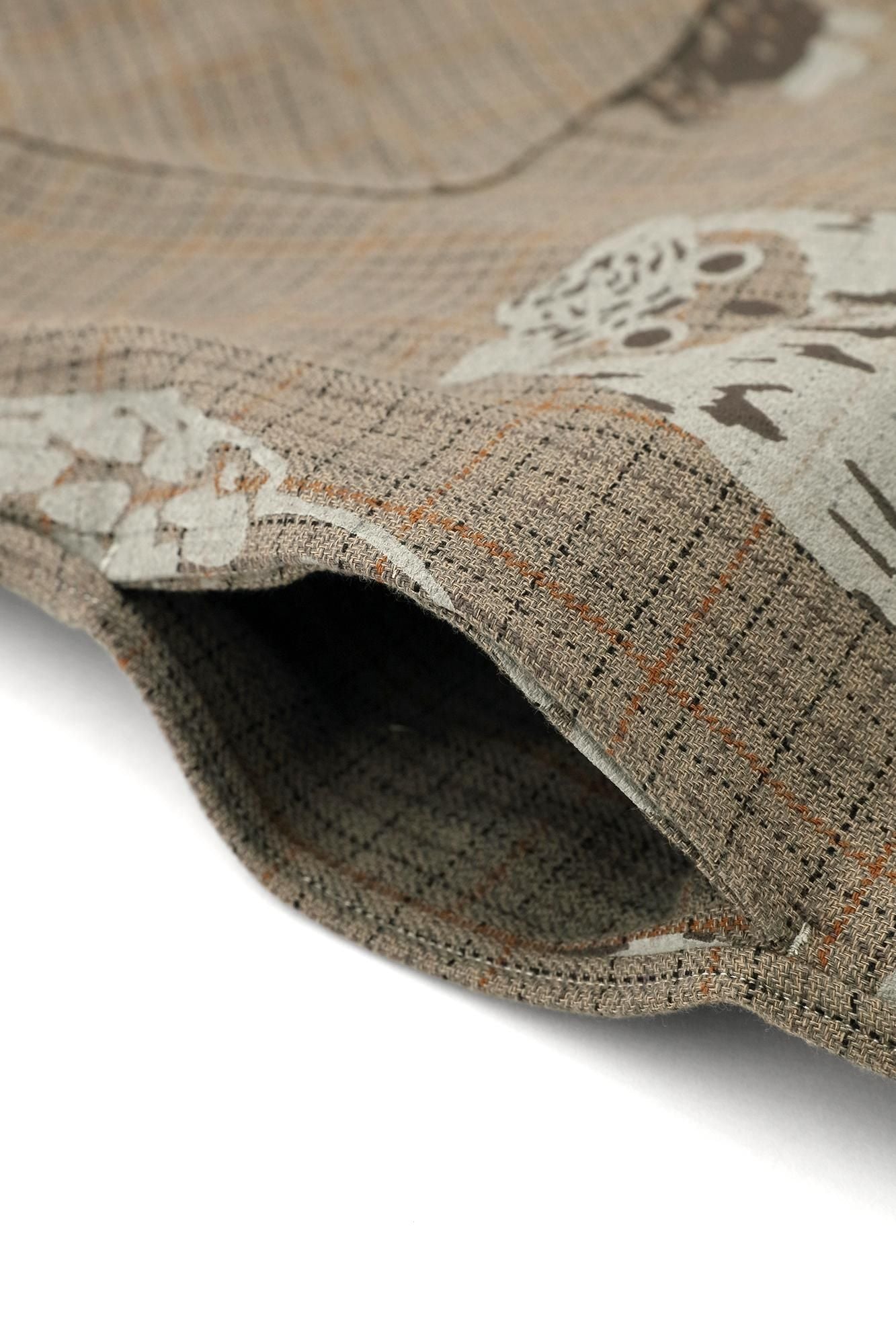 Fischgrätenmuster W.P. Großes Hemdblusenkleid/Eule