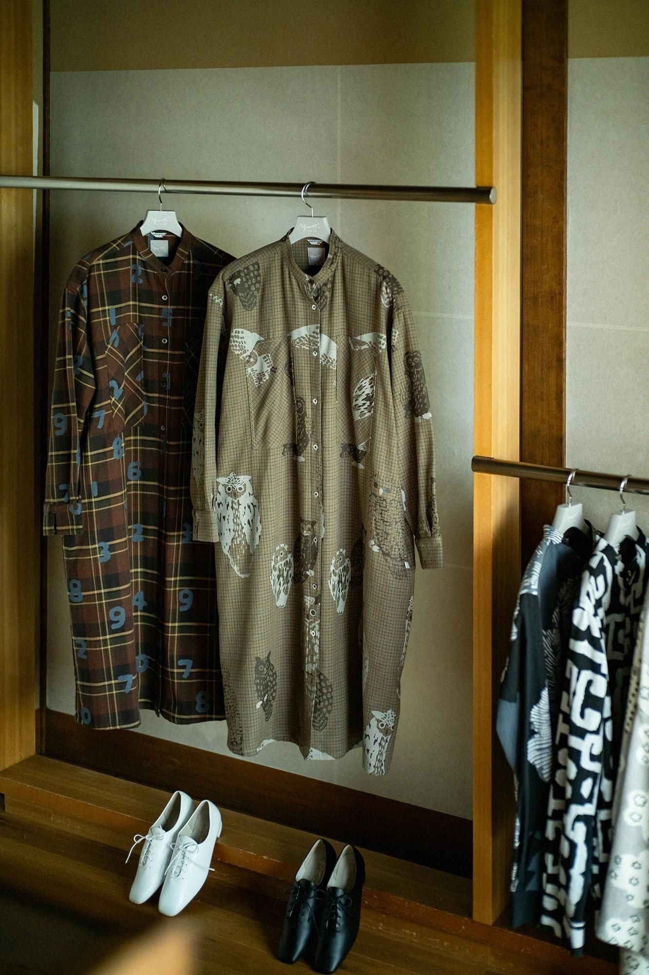 FRiModern.boneCheck W.P.Gran Shirt Dress／SO-SU-U