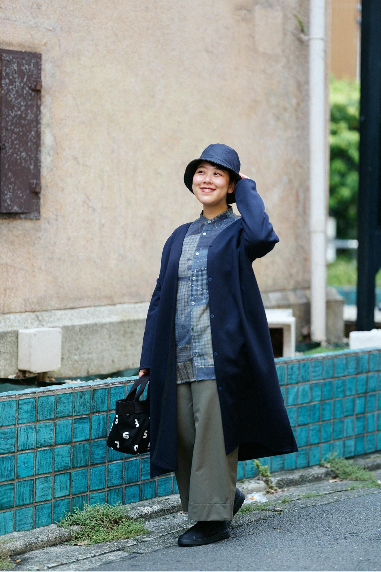 타카시마치지미 20/20 스탠드칼라 셔츠/보로 IJ