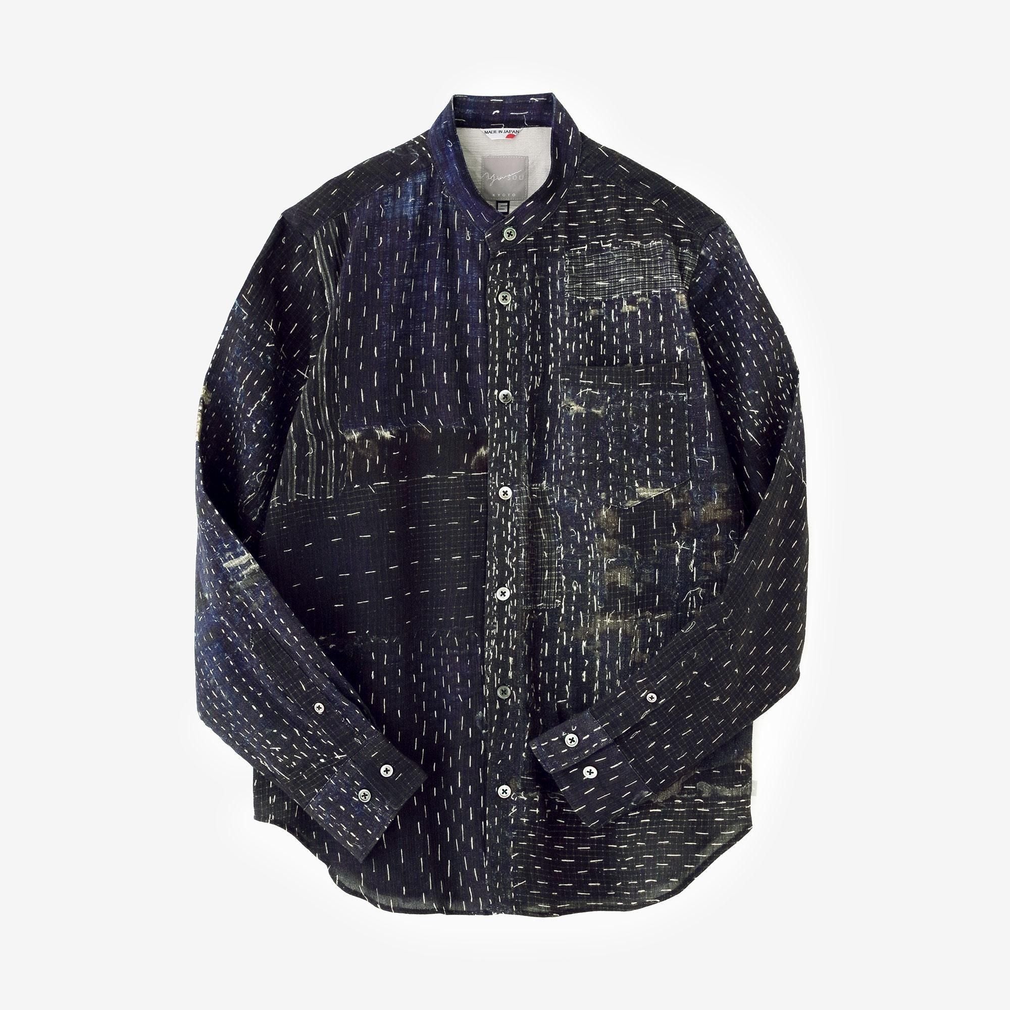 Takashima Jiji 20/20 Chemise à col montant/BORO III IJ