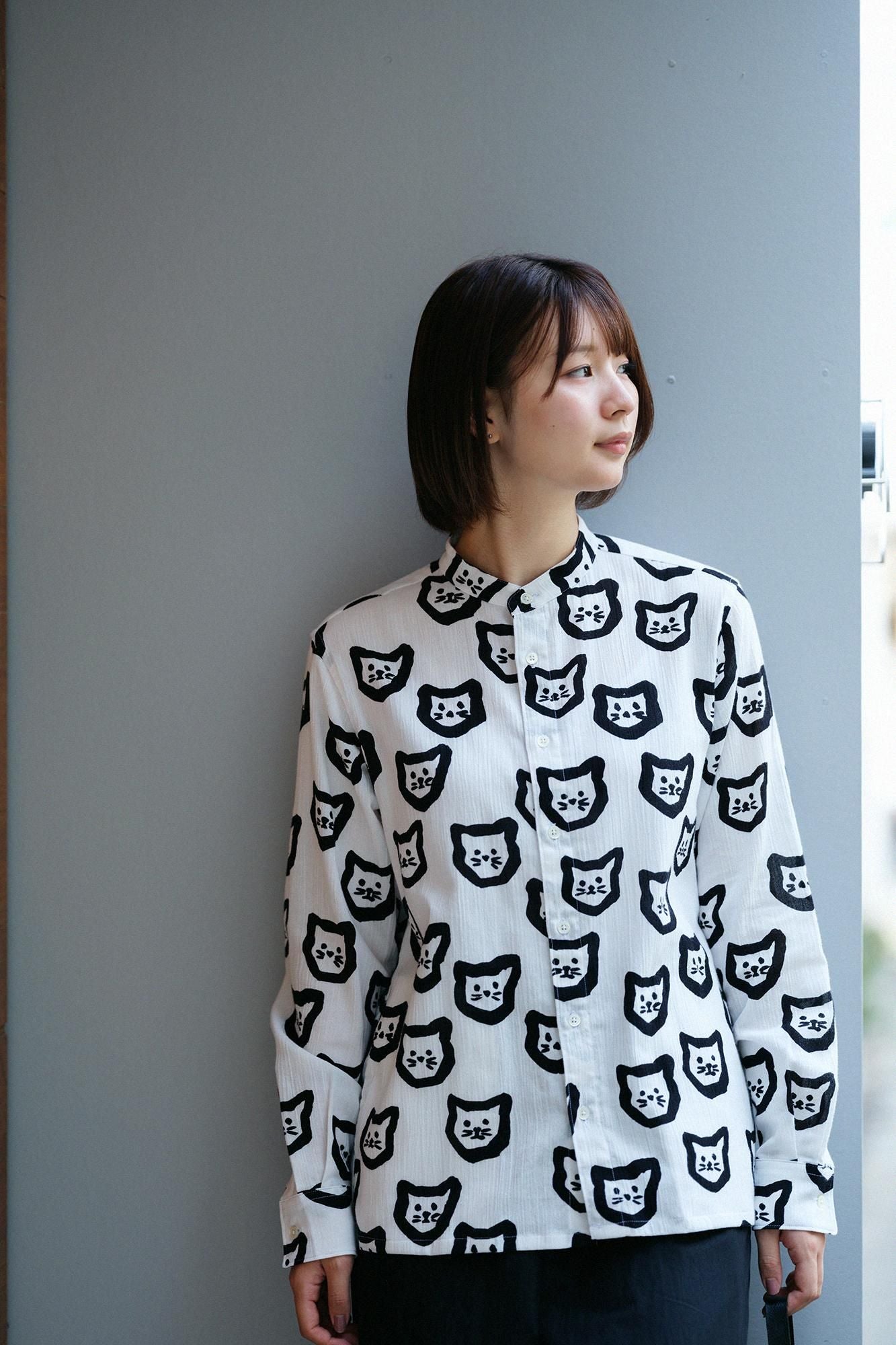 Chizimi Cotton 20/20 Stand CollarShirt SP 2.0/ Kitten Sparse