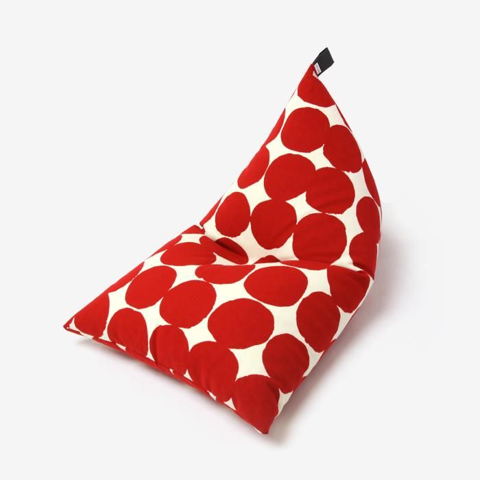 クッション座椅子／おはじき大 乳白（にゅうはく）×深緋（こきひ）【※お届けに約3週間】