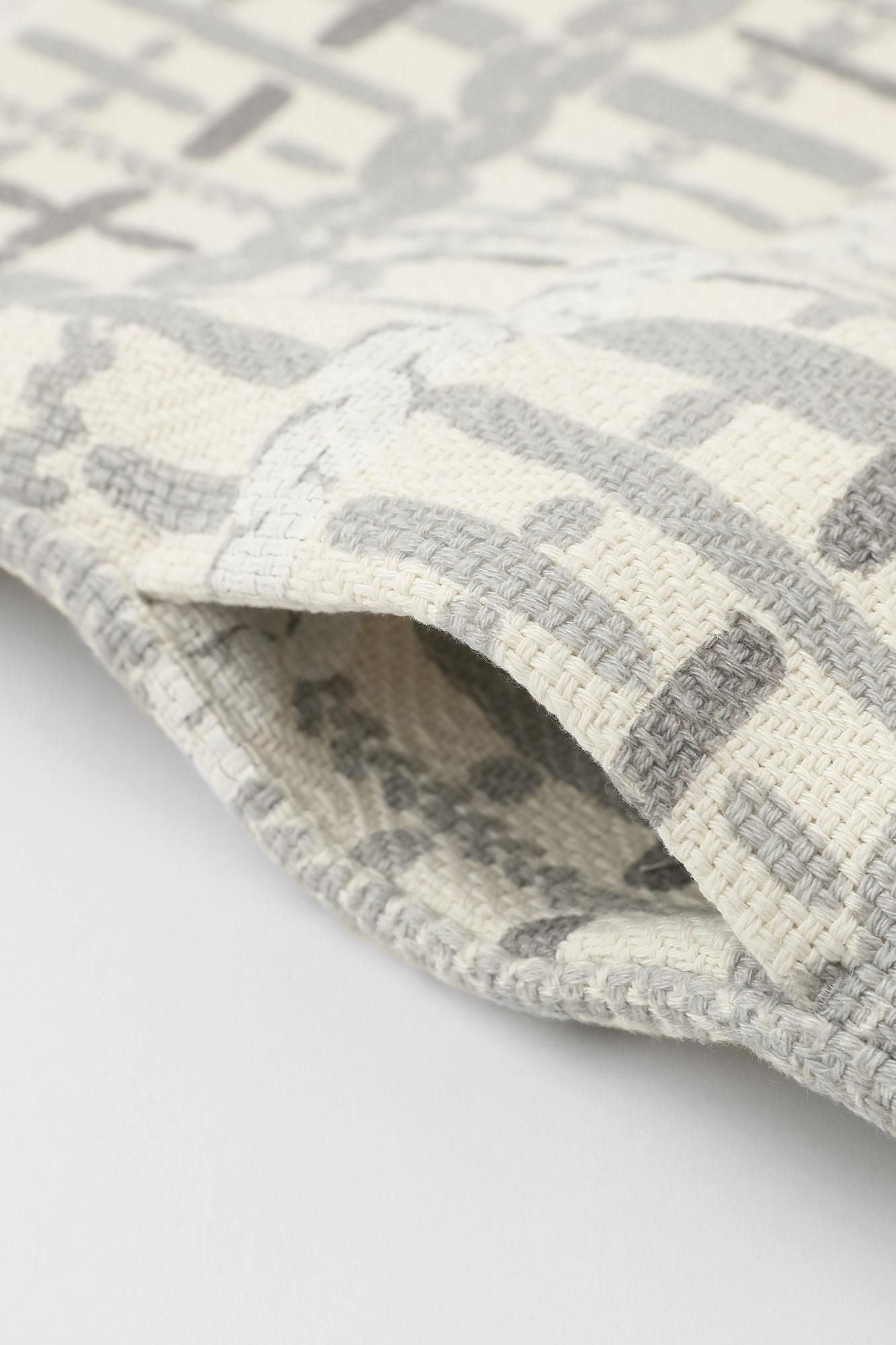 Cotton-linen Blend diamondPattern​ ​(HishimonYocormorant) Light Tunic Coat／Lath