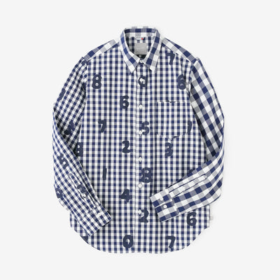 格子布襯衫/SO-SU-U十數×海軍藍