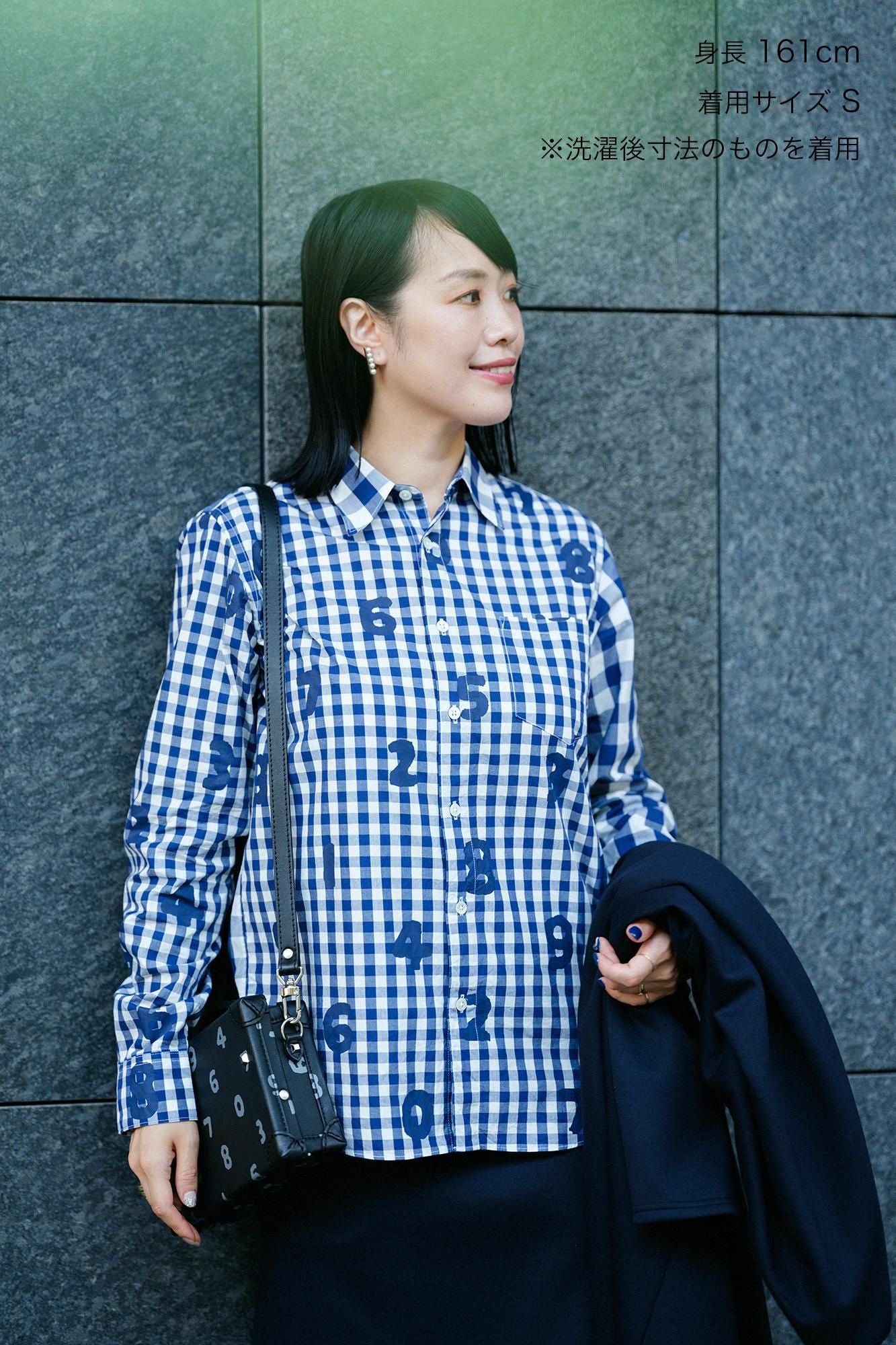 格子布襯衫/SO-SU-U十數×海軍藍