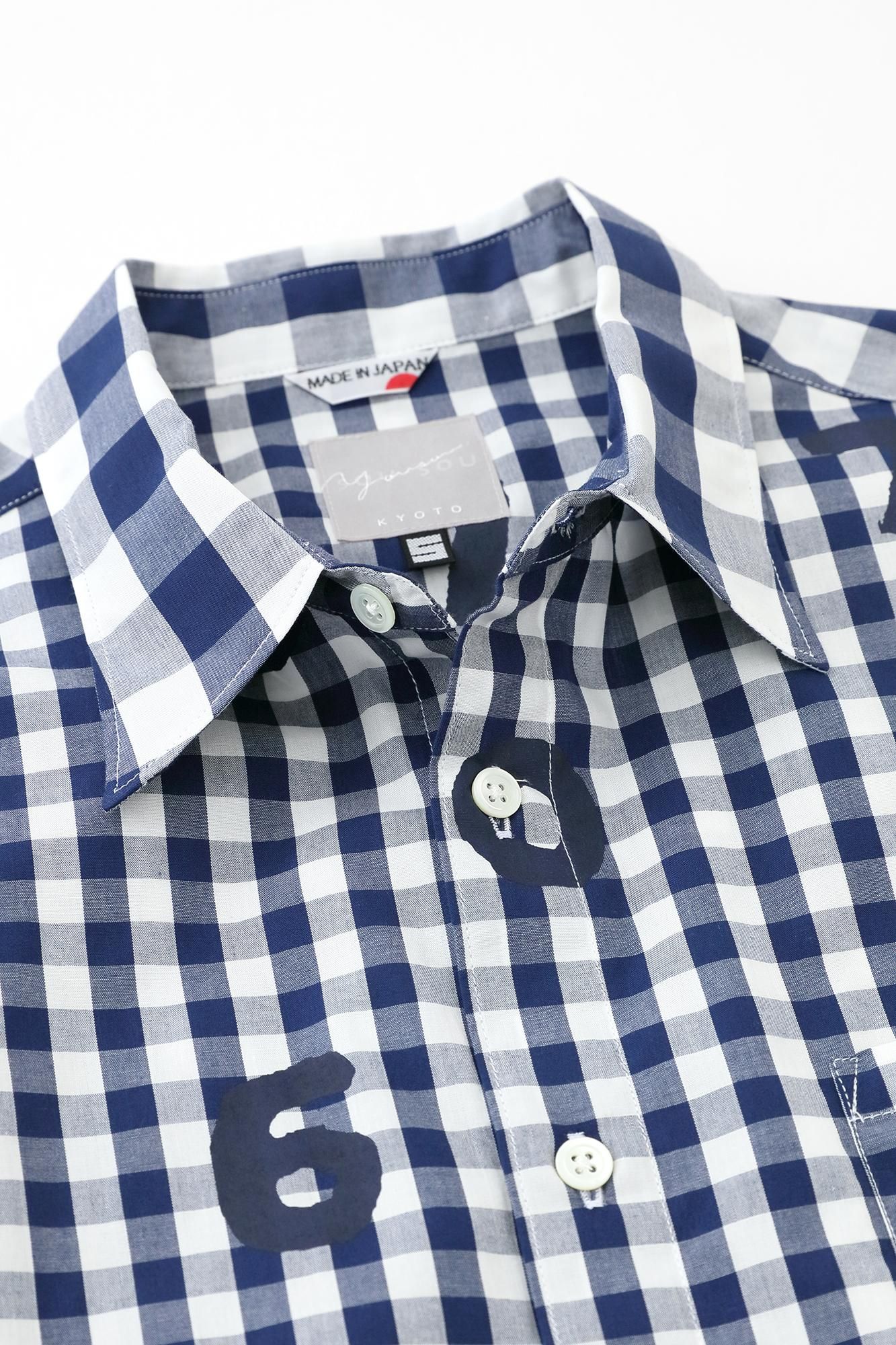 格子布襯衫/SO-SU-U十數×海軍藍