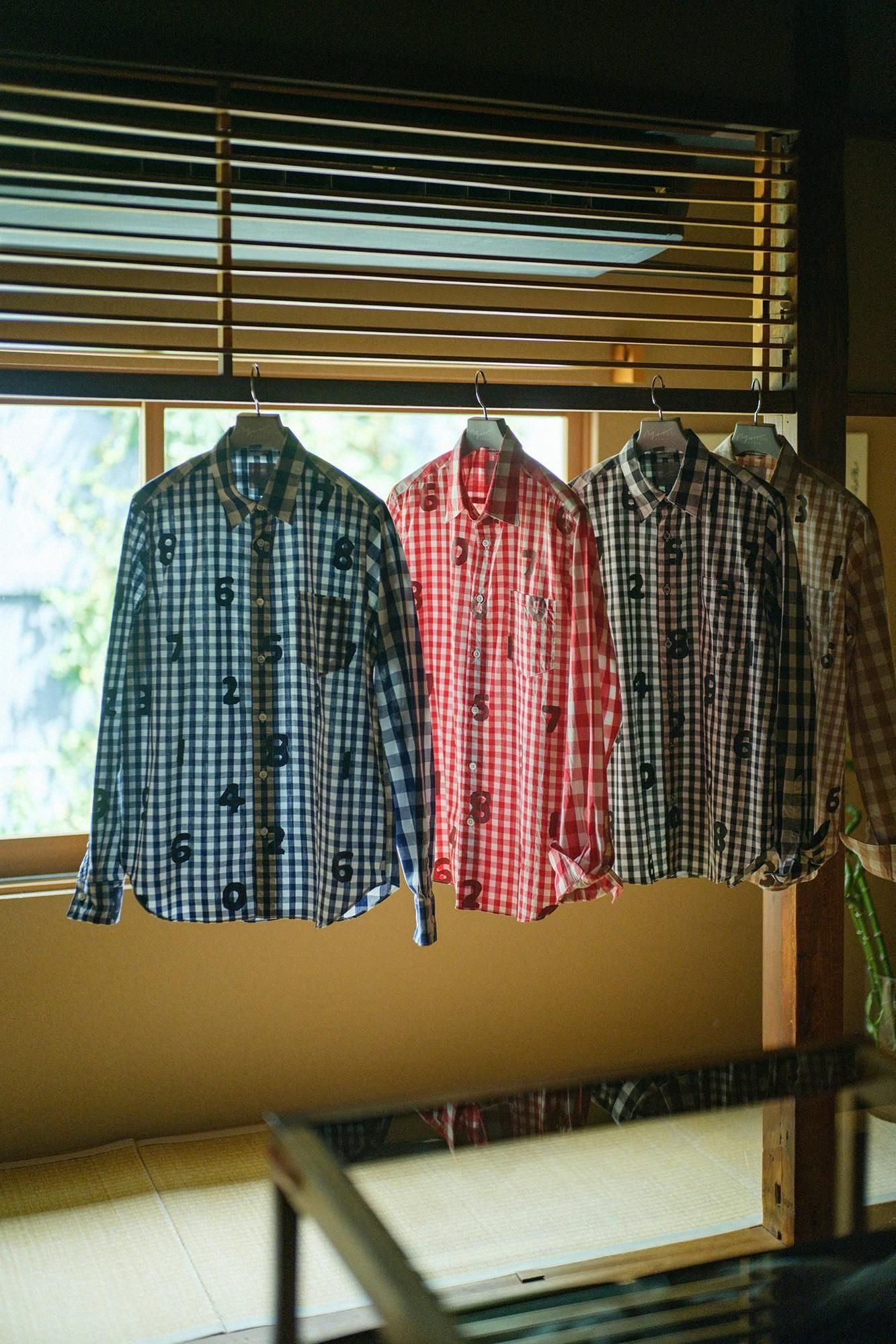 格子布襯衫/SO-SU-U十數×海軍藍