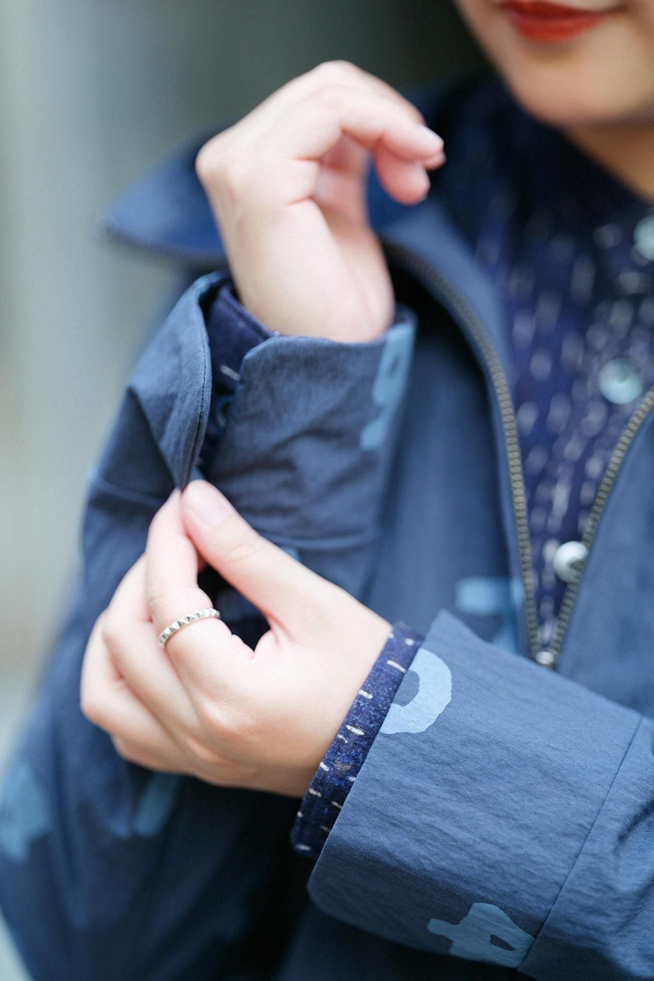 SHELTECH(R)天氣布 連帽外套／SO-SU-U十數 海軍藍藍色的