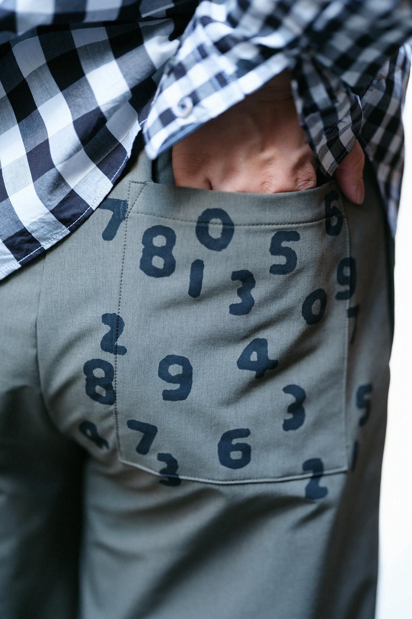 彈性 蜜桃絨 闊腿褲／橄欖綠