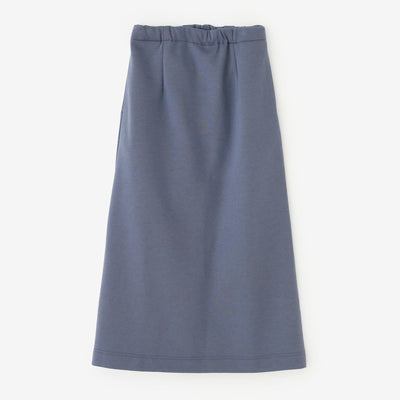 골판지 니트 타이트 스커트/ 포그 블루