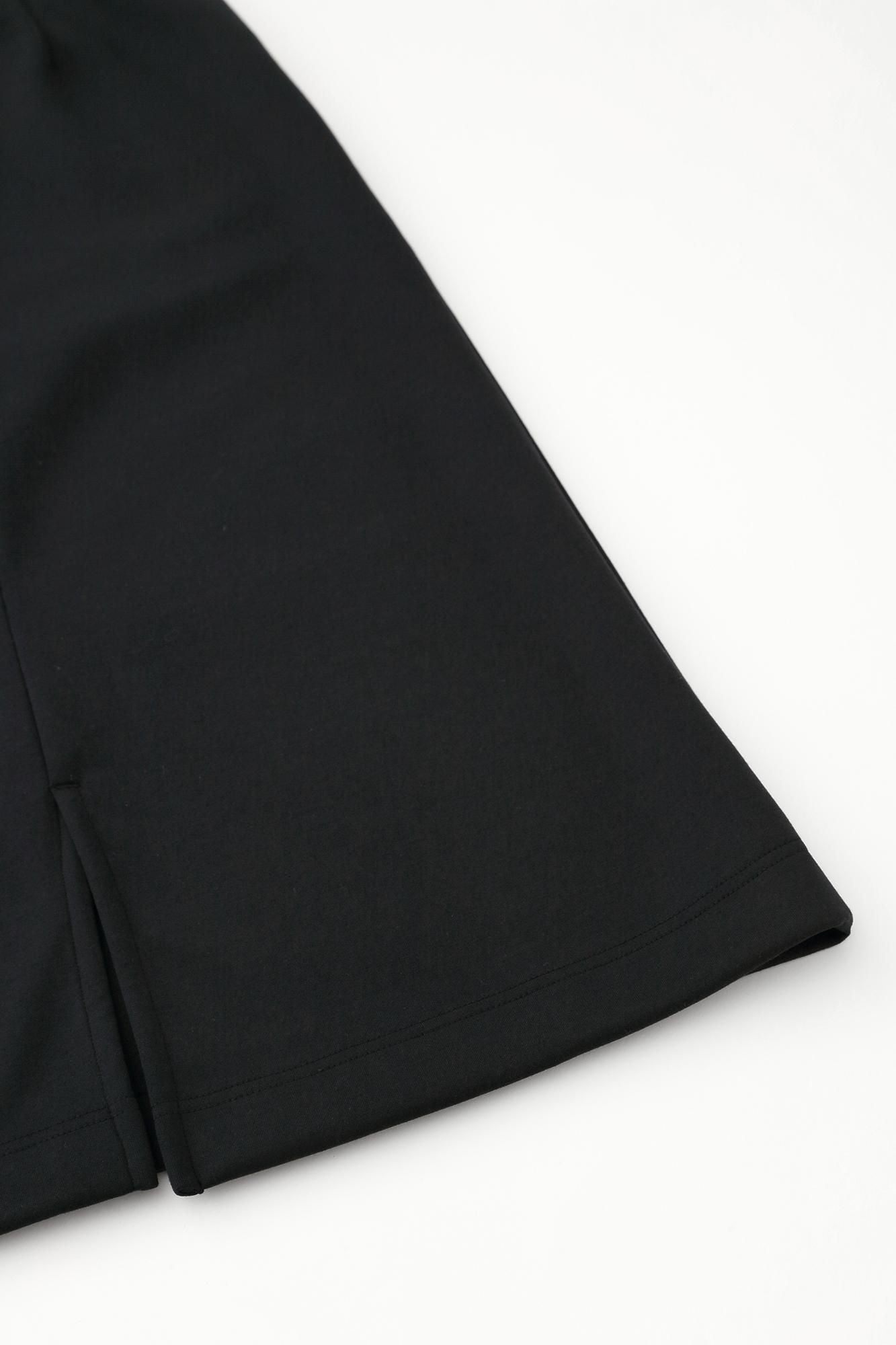 골판지 니트 타이트 스커트/다크네이비