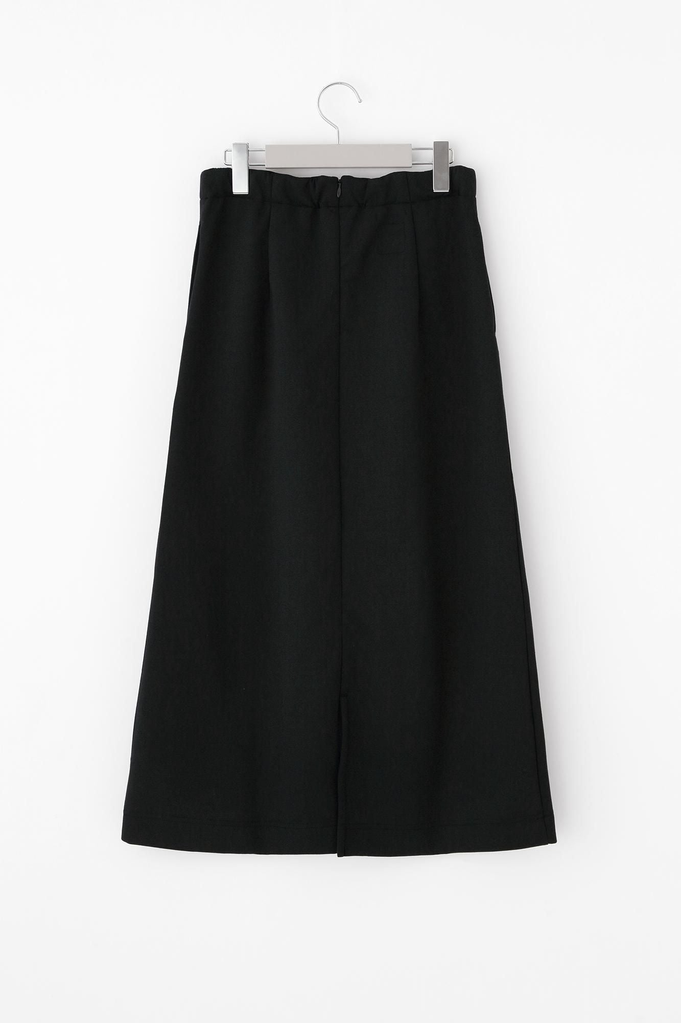 골판지 니트 타이트 스커트/다크네이비