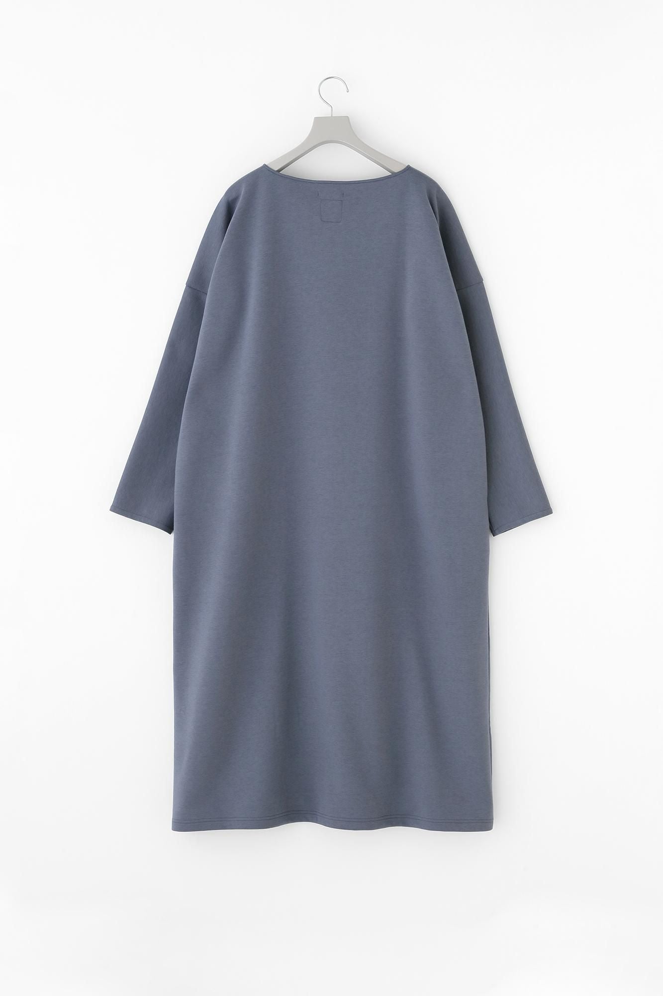 카드보드 니트 보트넥 L/S OP 맥시길이/포그 블루