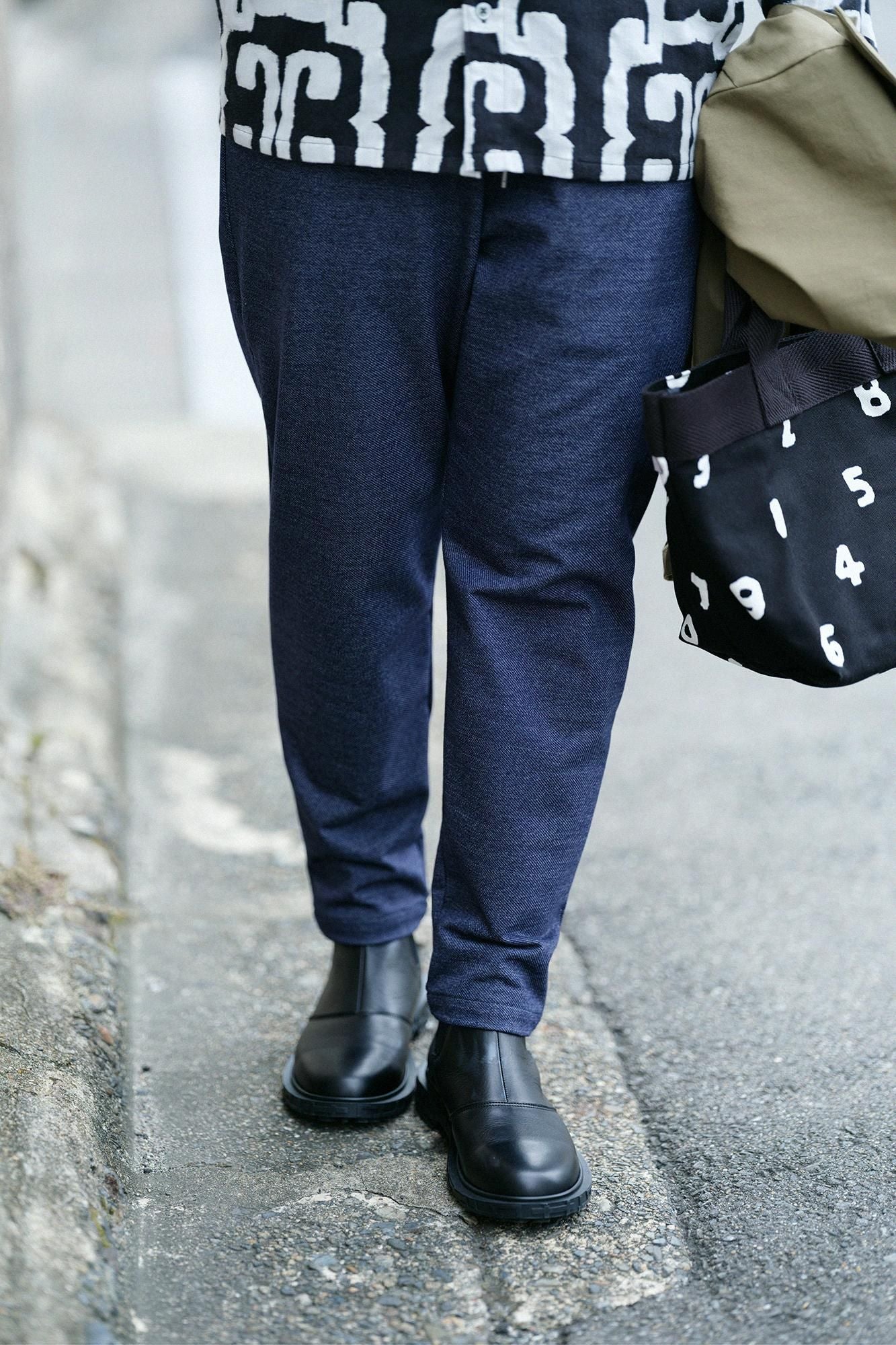 deModern.RedeJersey Easy Tapered Pants/nedeBee