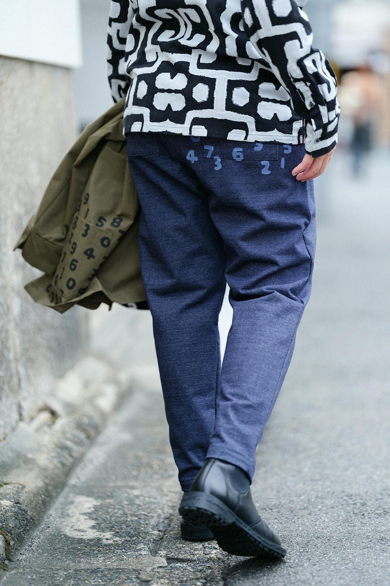 deModern.RedeJersey Easy Tapered Pants/nedeBee