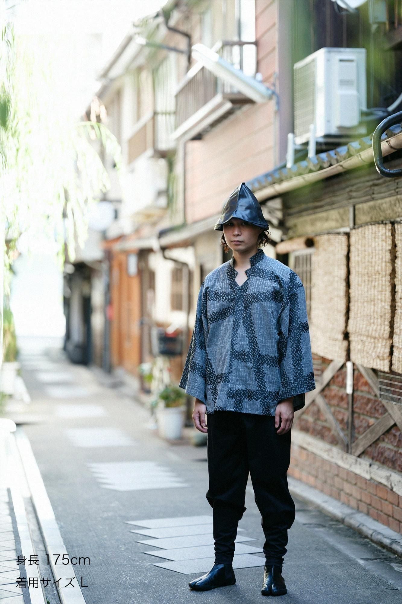 伸（しん） 綾織（あやおり） 裁付（たっつけ）えんゆう穿き／濡羽色（ぬればいろ）