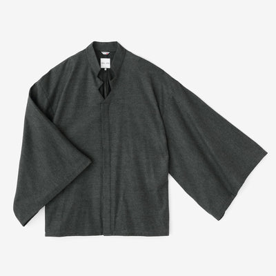 BallaModern.Circulor washing(R)Wool NobuhideKimono Sleeve Blouse(Preparation)signUi) Ue/Charcoal Grey(Kishizumi color)