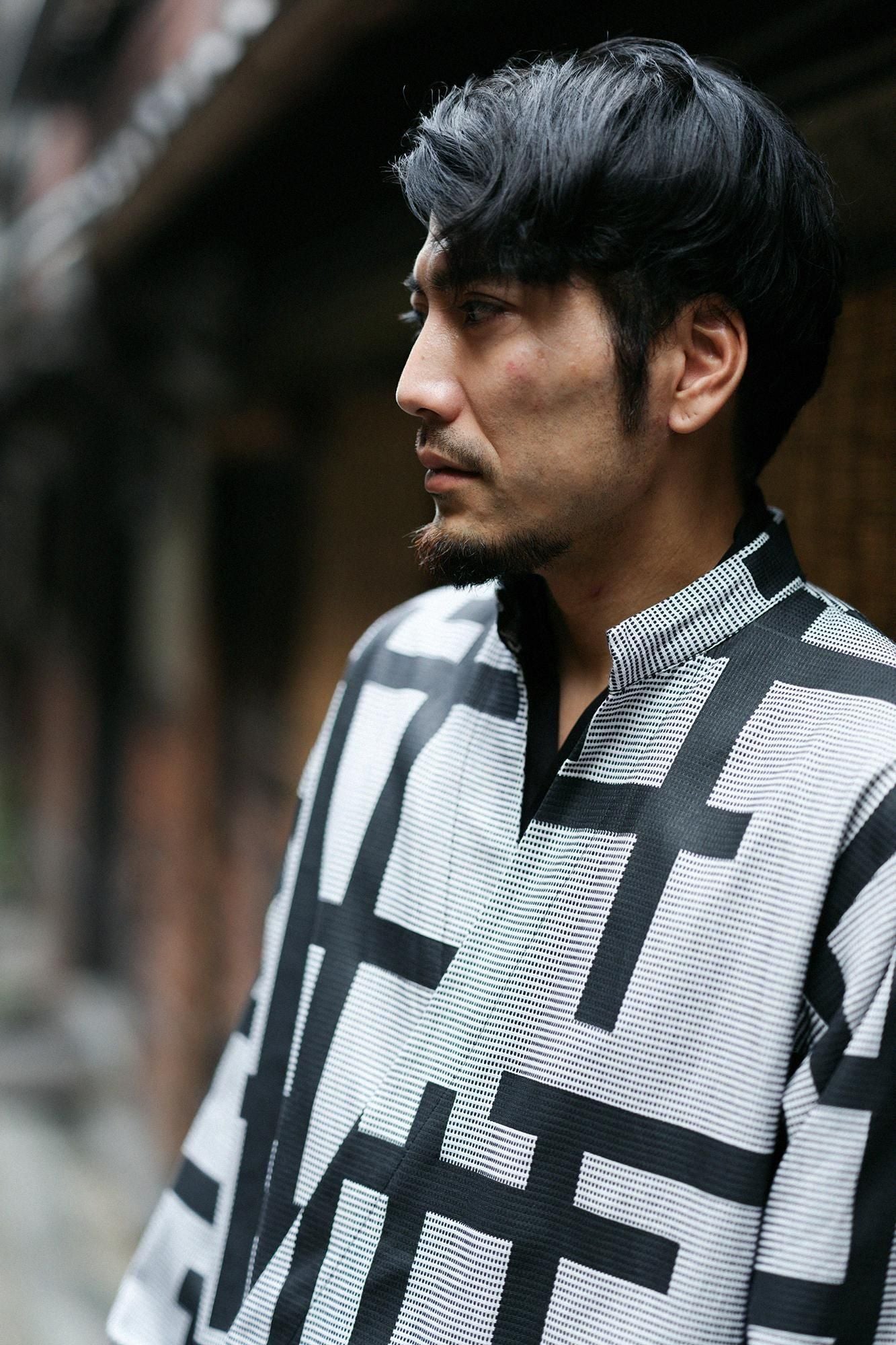 dobby stab​ ​Sweets Samue Worker Jacket(Takamisamue) /Fence