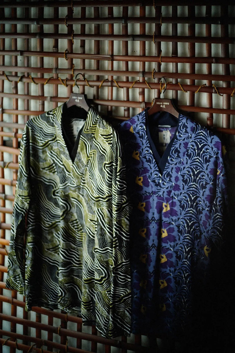 半衿 狭風靡 和服領上衣