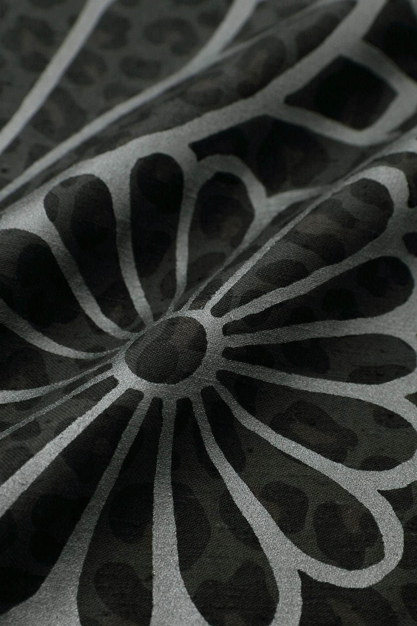 豹纹 (Hyōmadara) 皇袖 (Kyūcū-sode) 短袍 (Tani) 单人 (Hitoe)/Kinrandonsu