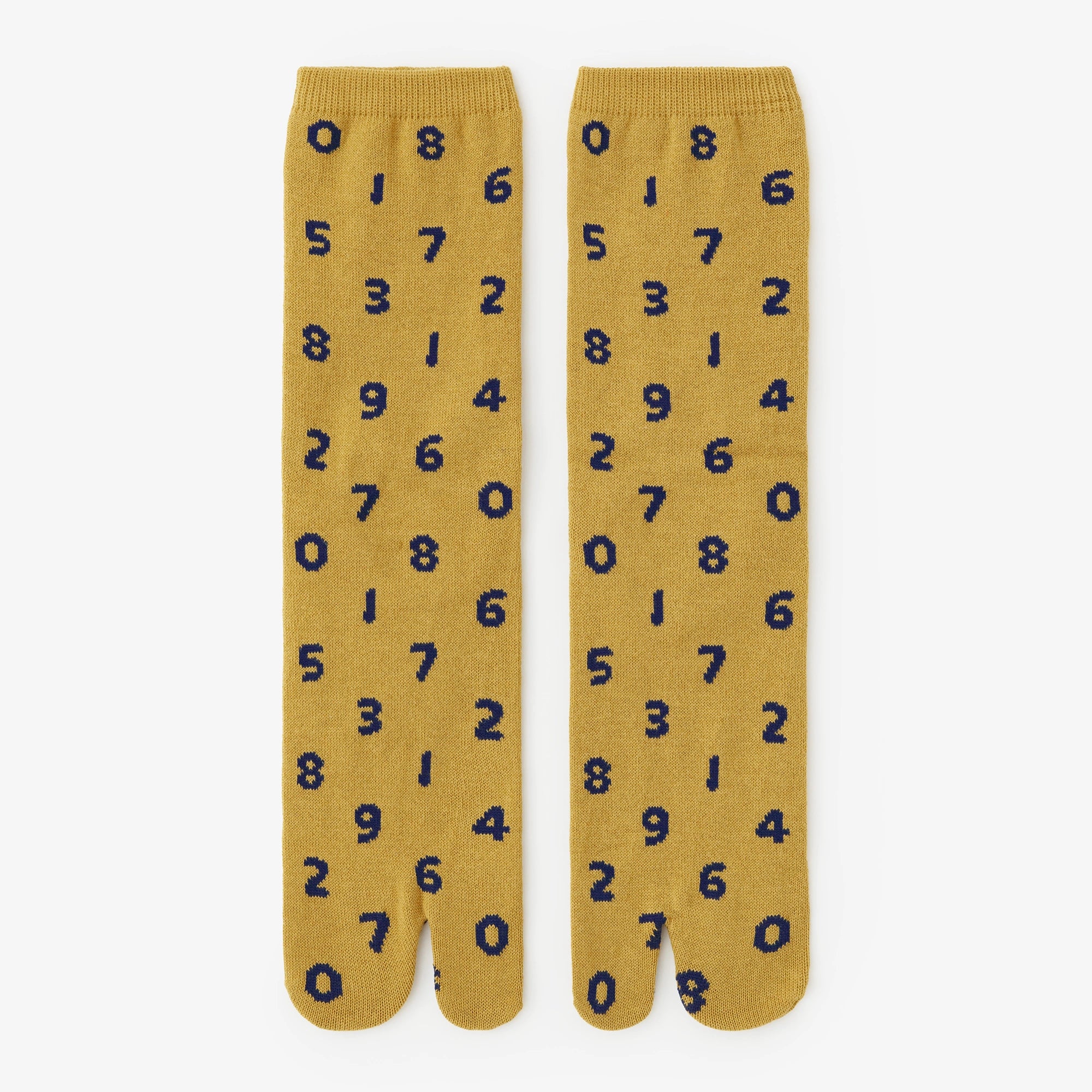 Tabi Socks (Mid-calf)／SO-SU-U Mustard【Men・Women】