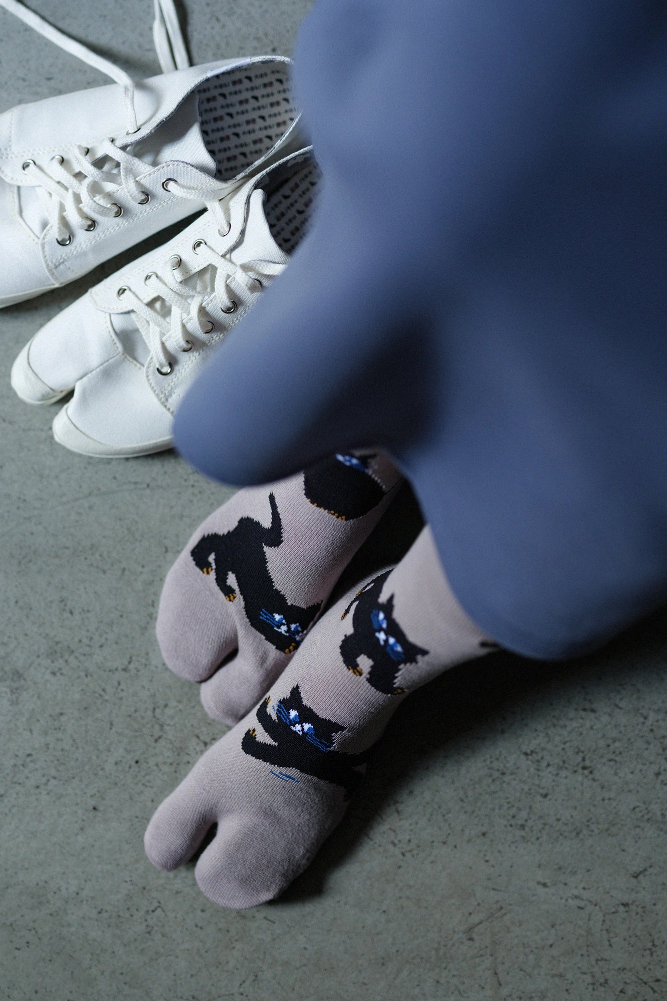 Tabi Socks (Mid-calf)／Cat【Men・Women】