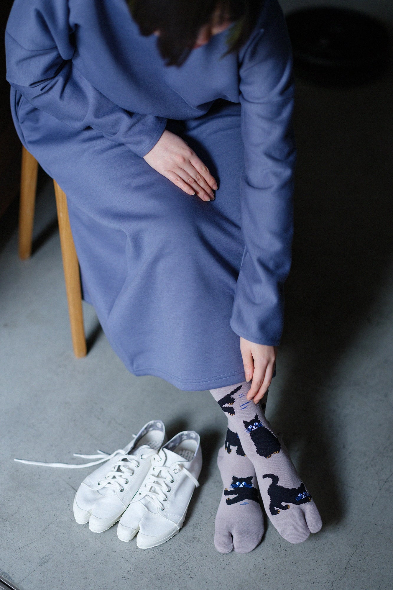 Tabi Socks (Mid-calf)／Cat【Men・Women】