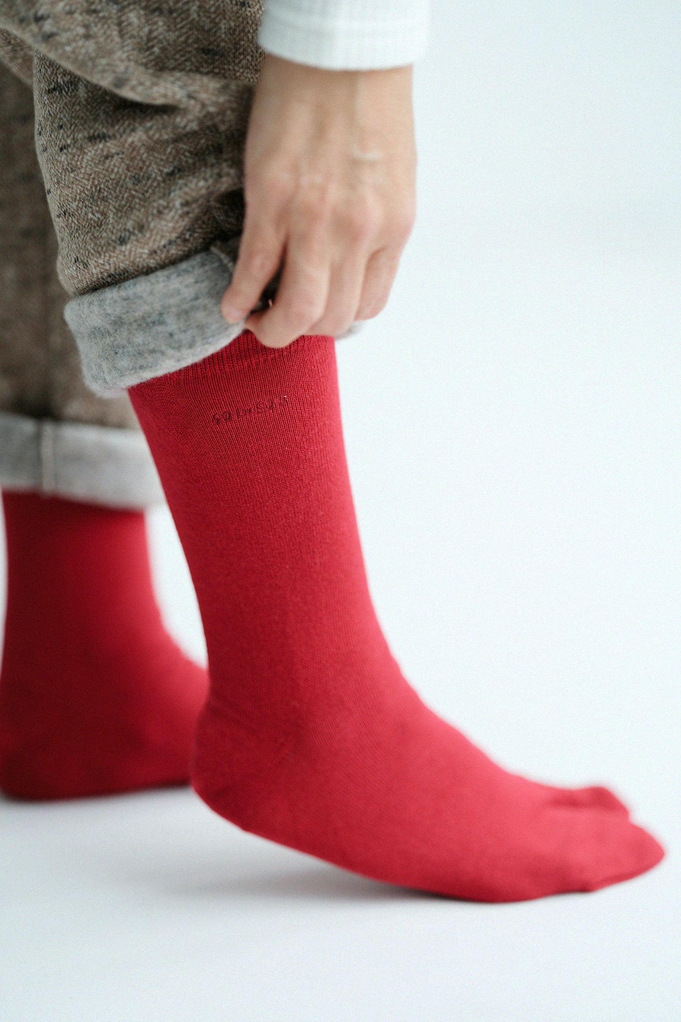 足袋下（普通丈）／臙脂色（えんじいろ）【男・女性用】