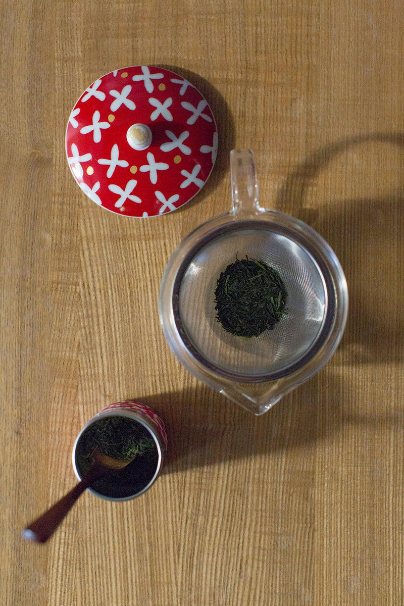 SOU・SOU×宇治田原製茶場 玻璃茶壺＆茶缶セット