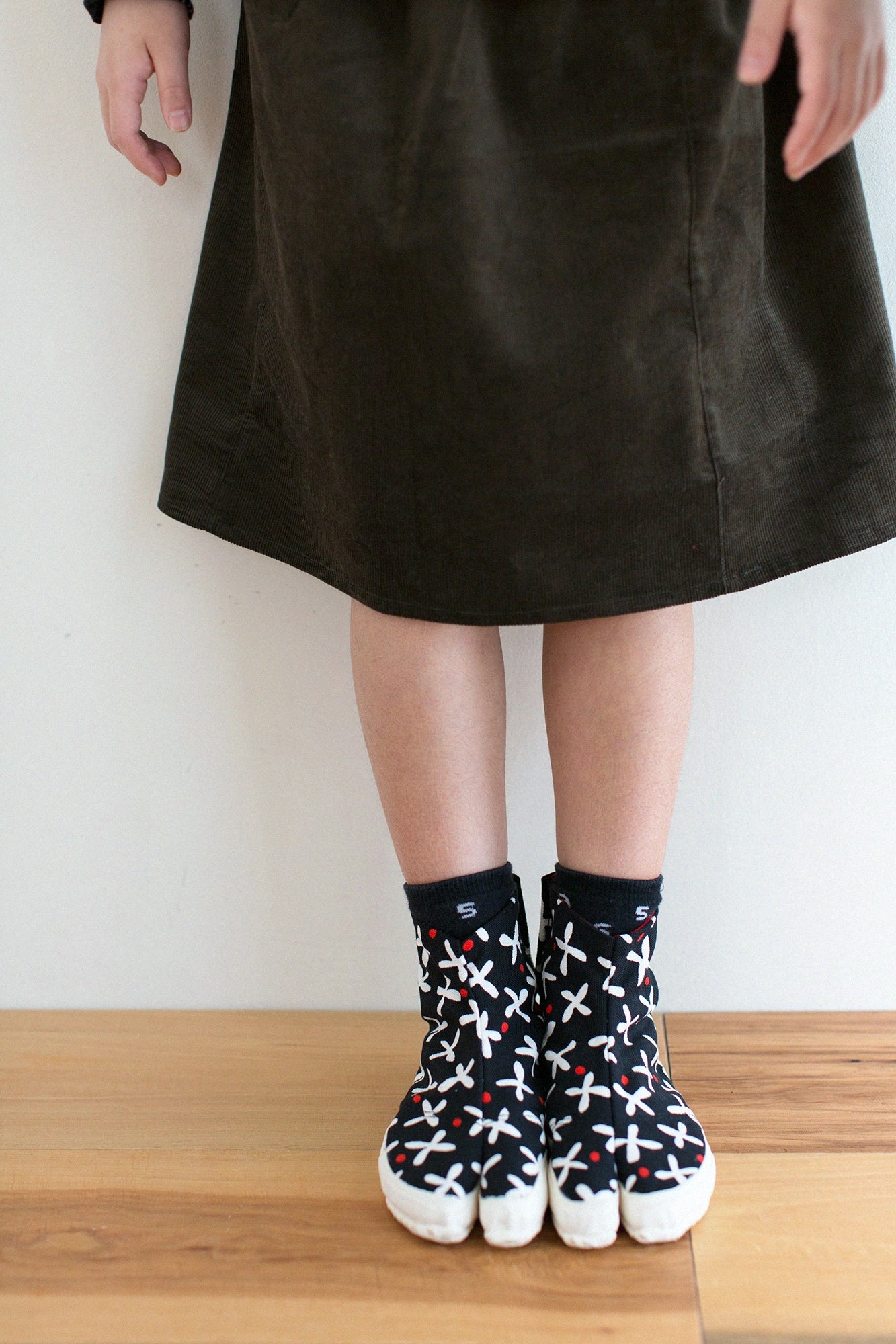● Split Toe Tabi Shoes for Kids / Suzushiroso Black 2