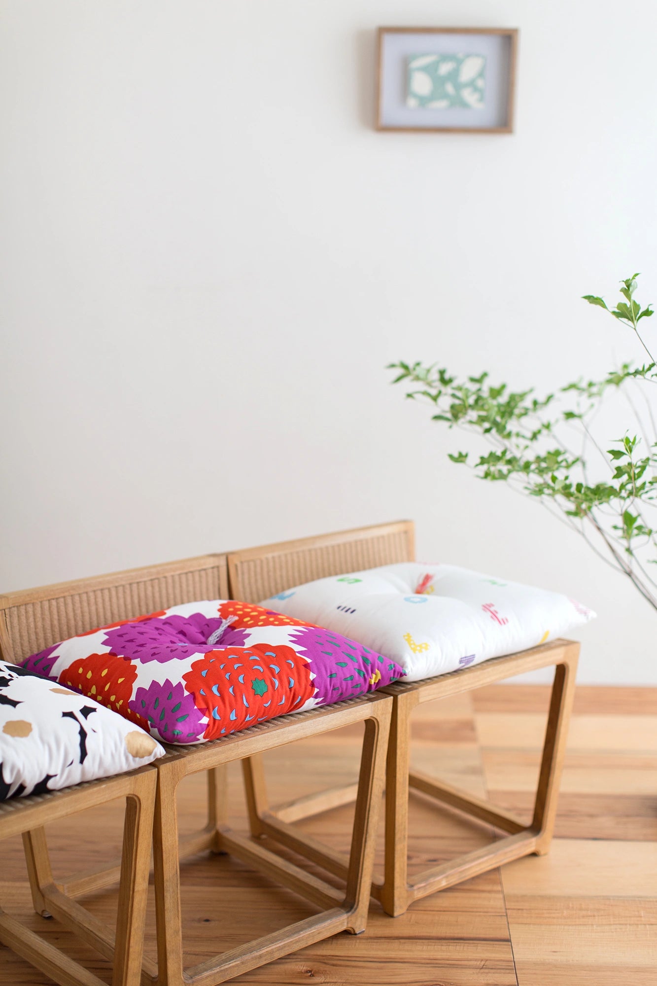 [Expédié sous 3 semaines] Coussin SOU/SOU Kyoto (21ème toile) / Pivoine Tenjiku Kyohiirobana (Kyohiirobana)