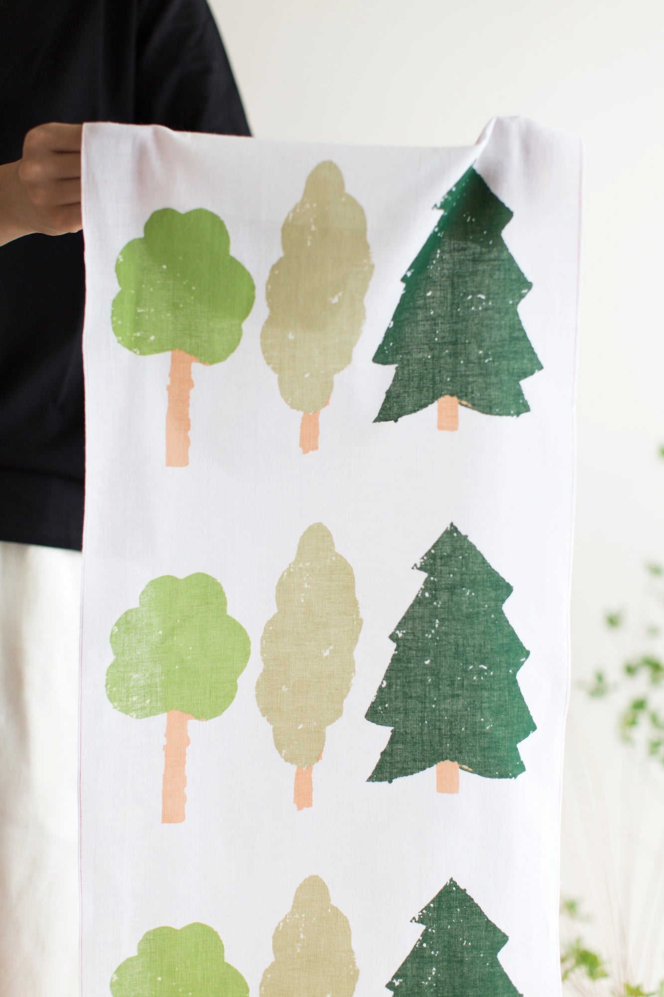Ise Momen Textil-Tenugui/Waldgeschichte