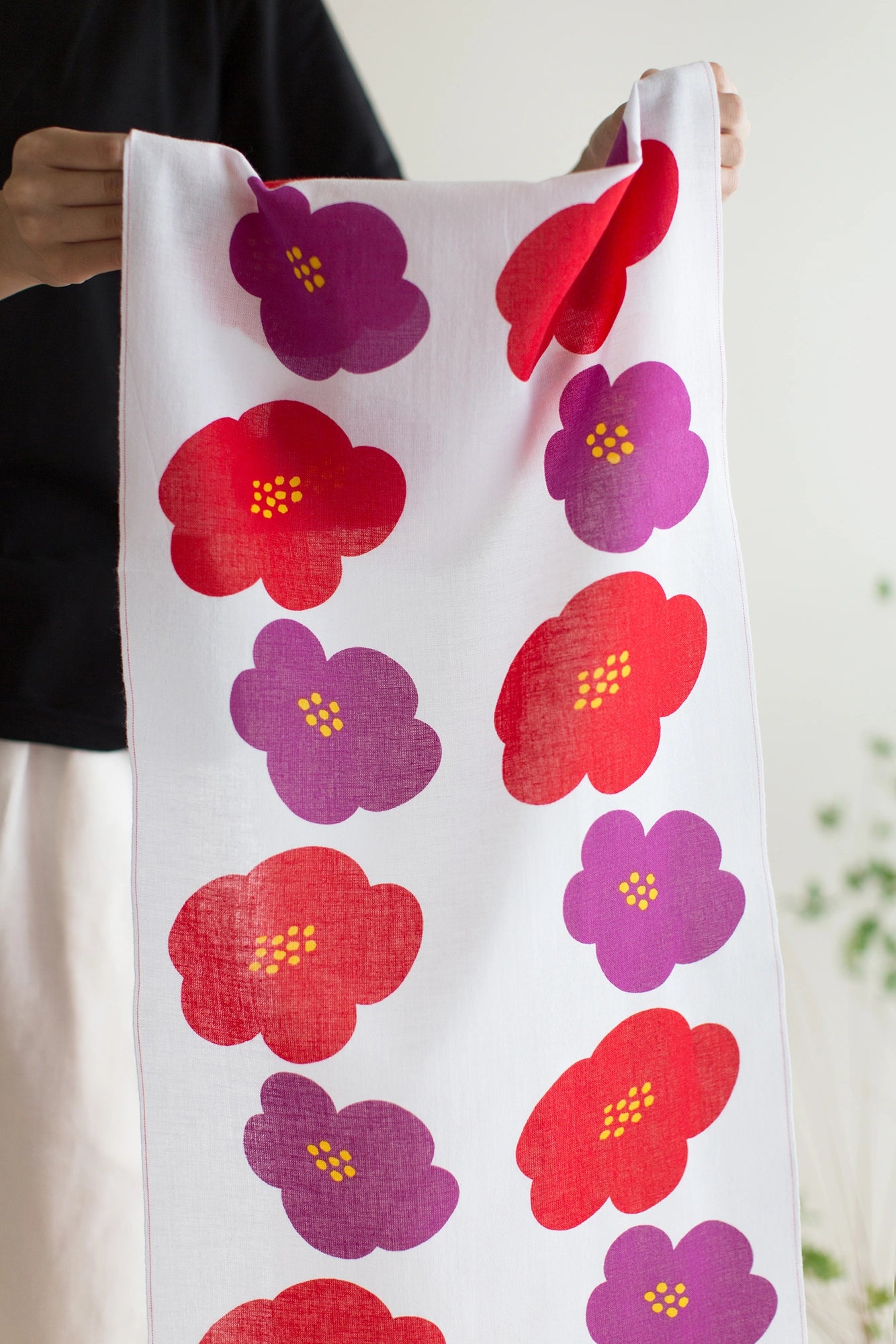 Ise Momen textile tenugui/Hanatsubaki