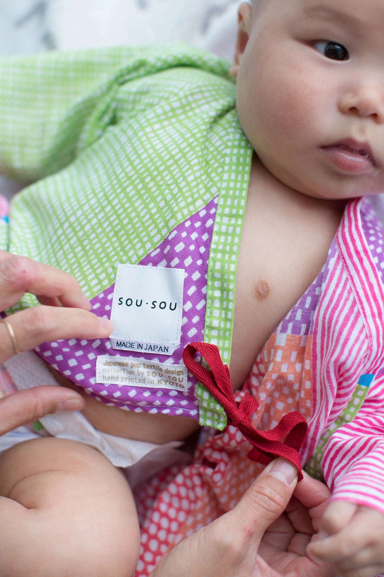 ●Isemomen Cotton Bodysuits／Lines and Dots Miyabi
