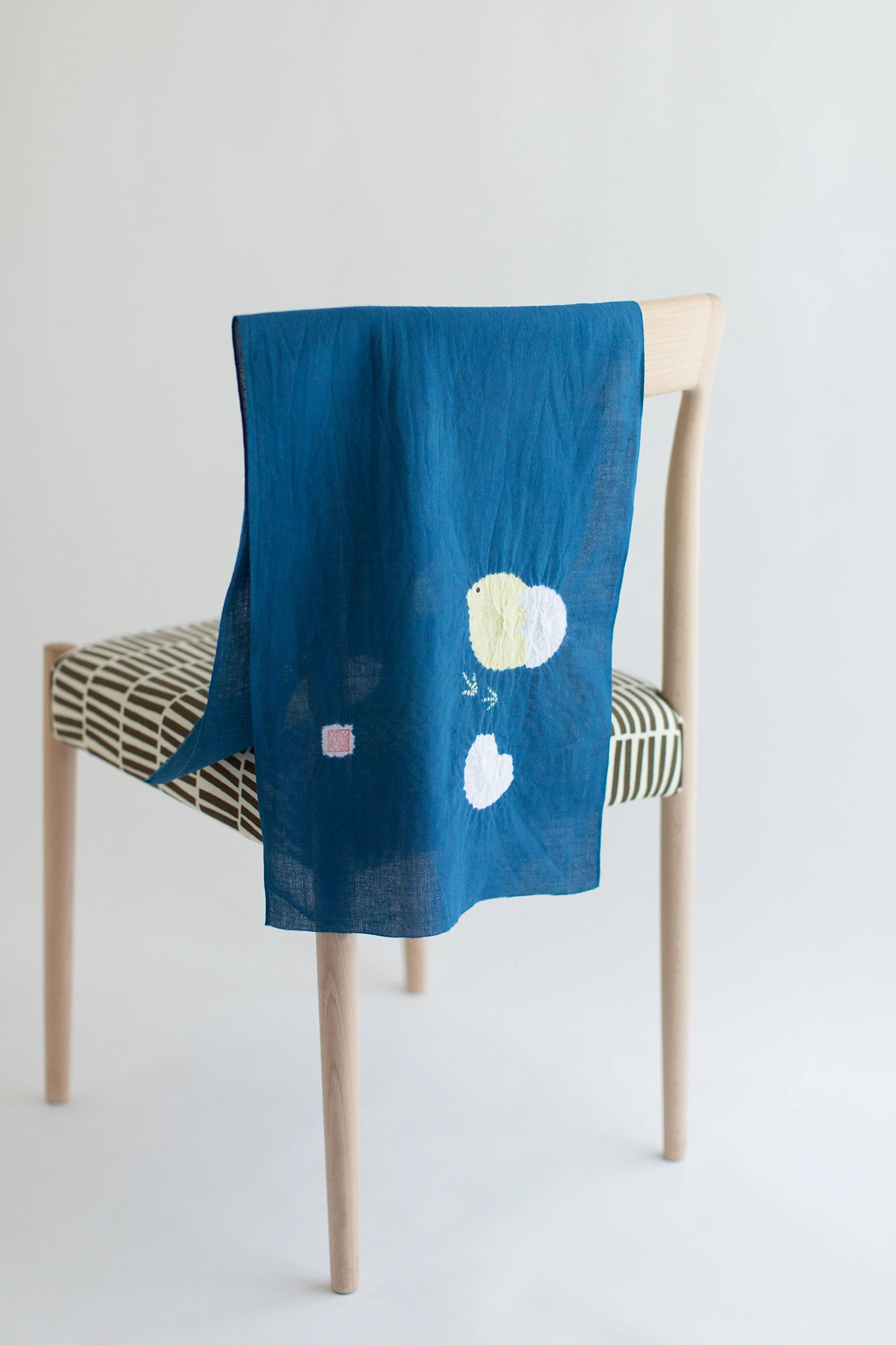 SOU・SOU×Arimatsu Narumi Shibori Tenugui/Yamaga Shoten Poussin soigneusement fabriqué Bleu Marine