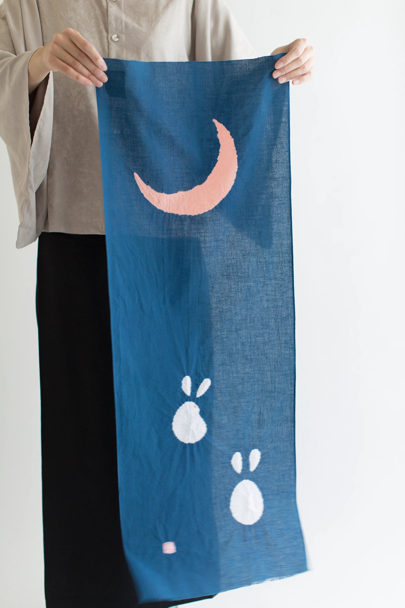 SOU・SOU×Arimatsu Narumi Tie-dye Handkerchief / Yamamasa Shoten Crescent Moon