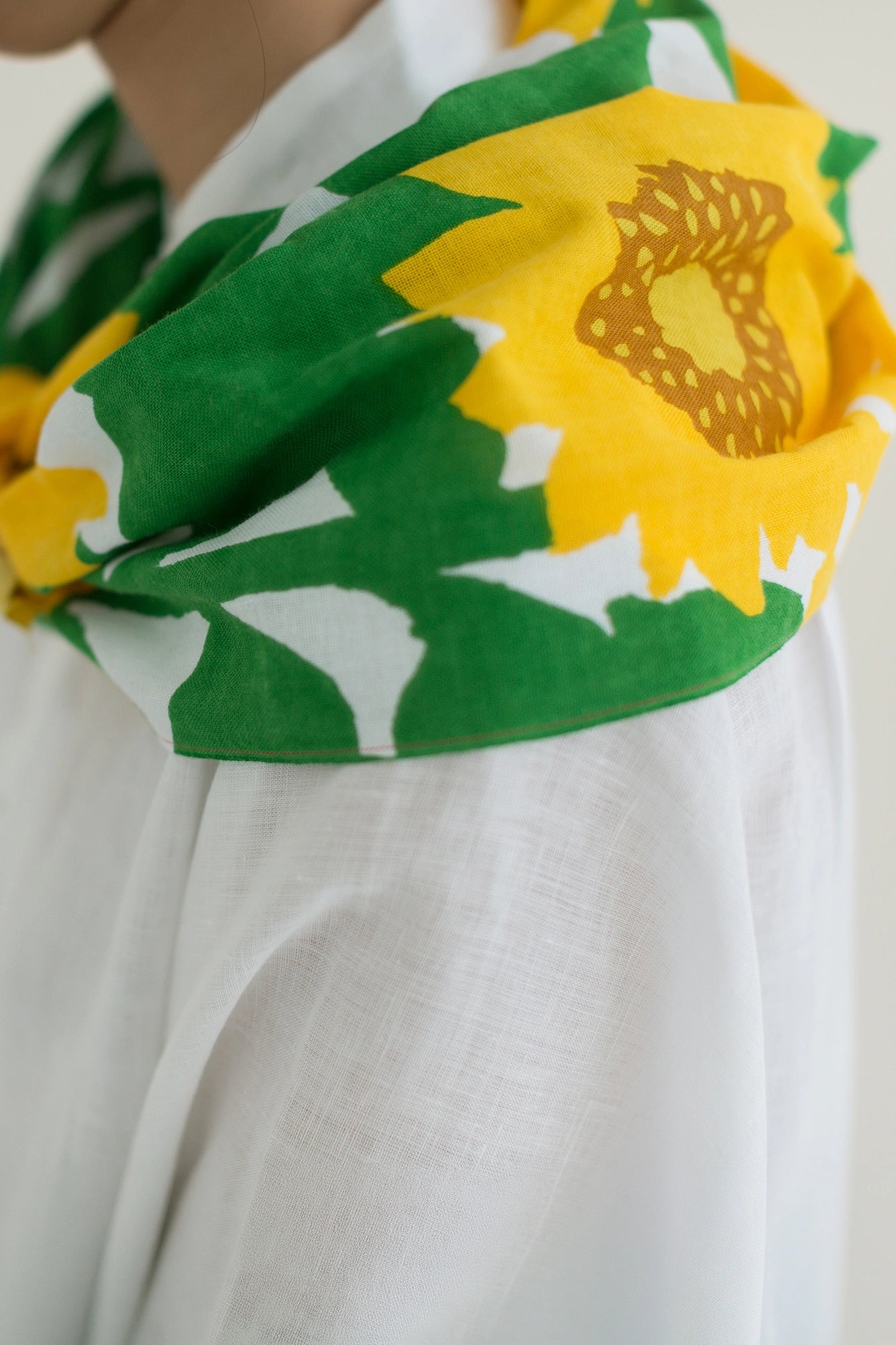 Ise Momen Textil Tenugui/Sonnenblume