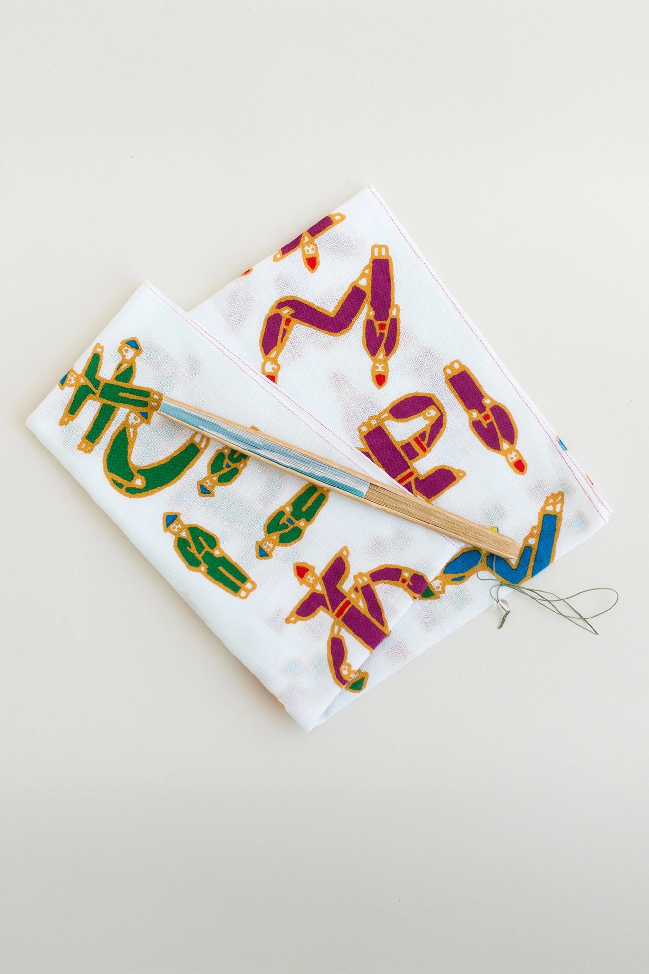 伊势木棉图案纹样手巾／人文字