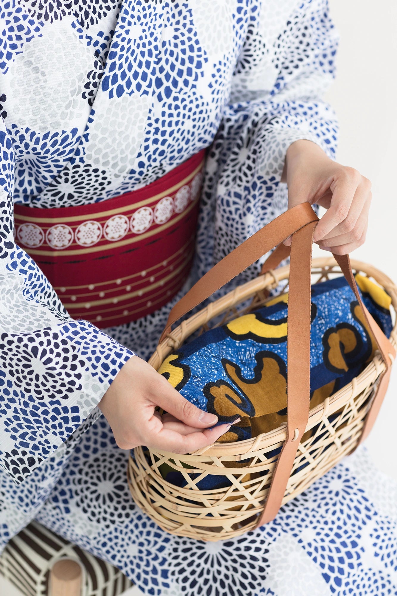 伊勢木綿 textile手ぬぐい／怒濤（どとう）