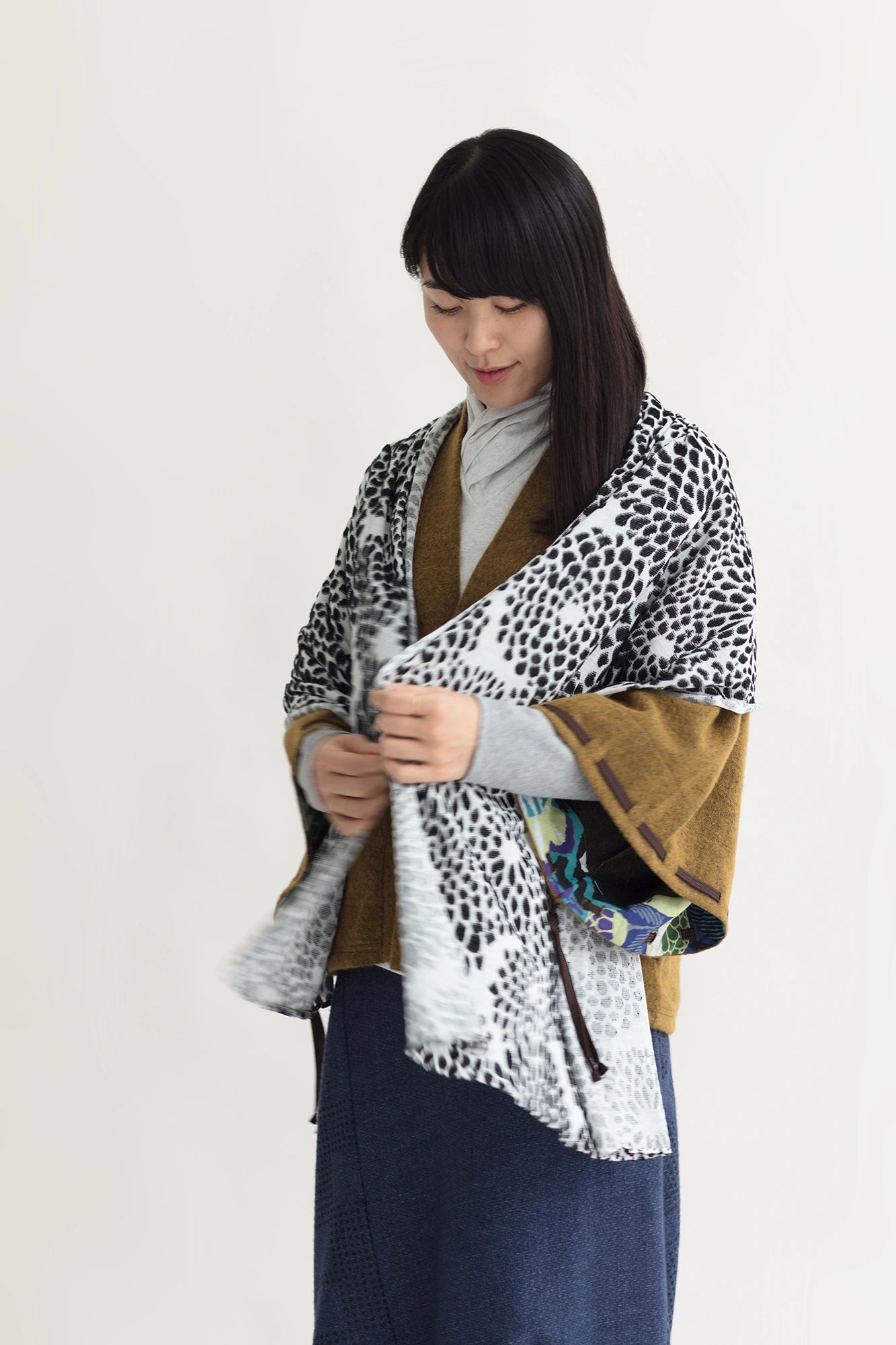 SOU・SOU×MOONBAT Étole/Rétroéclairage chrysanthème