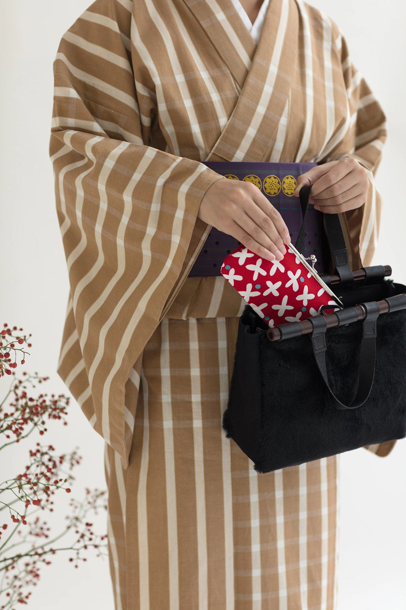 Soft Gamaguchi Clasp Purse Horizontal