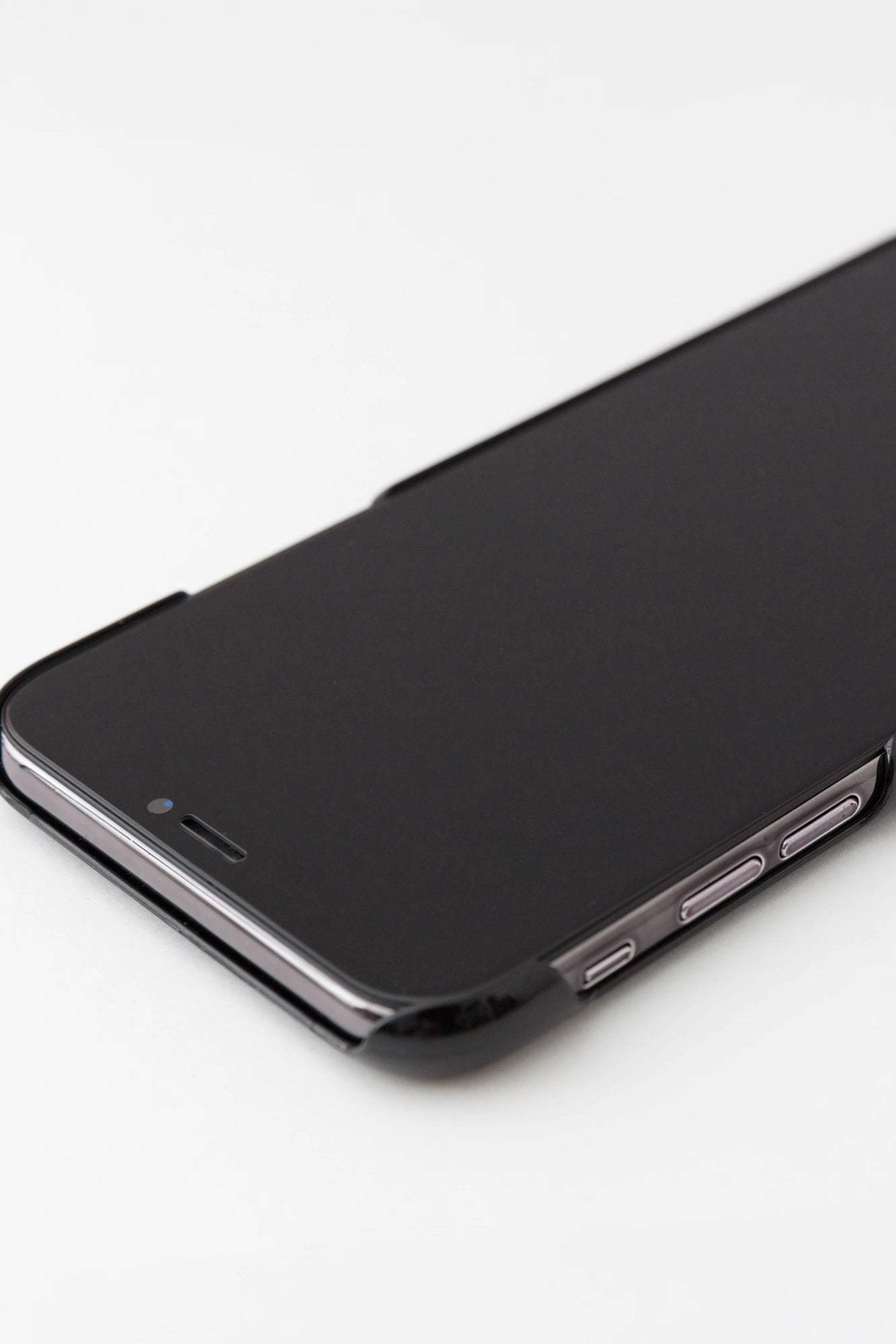【net限定】iPhone_XS_Max テキスタイルカバー／ひなたぼっこ 濡羽色（ぬればいろ）▲