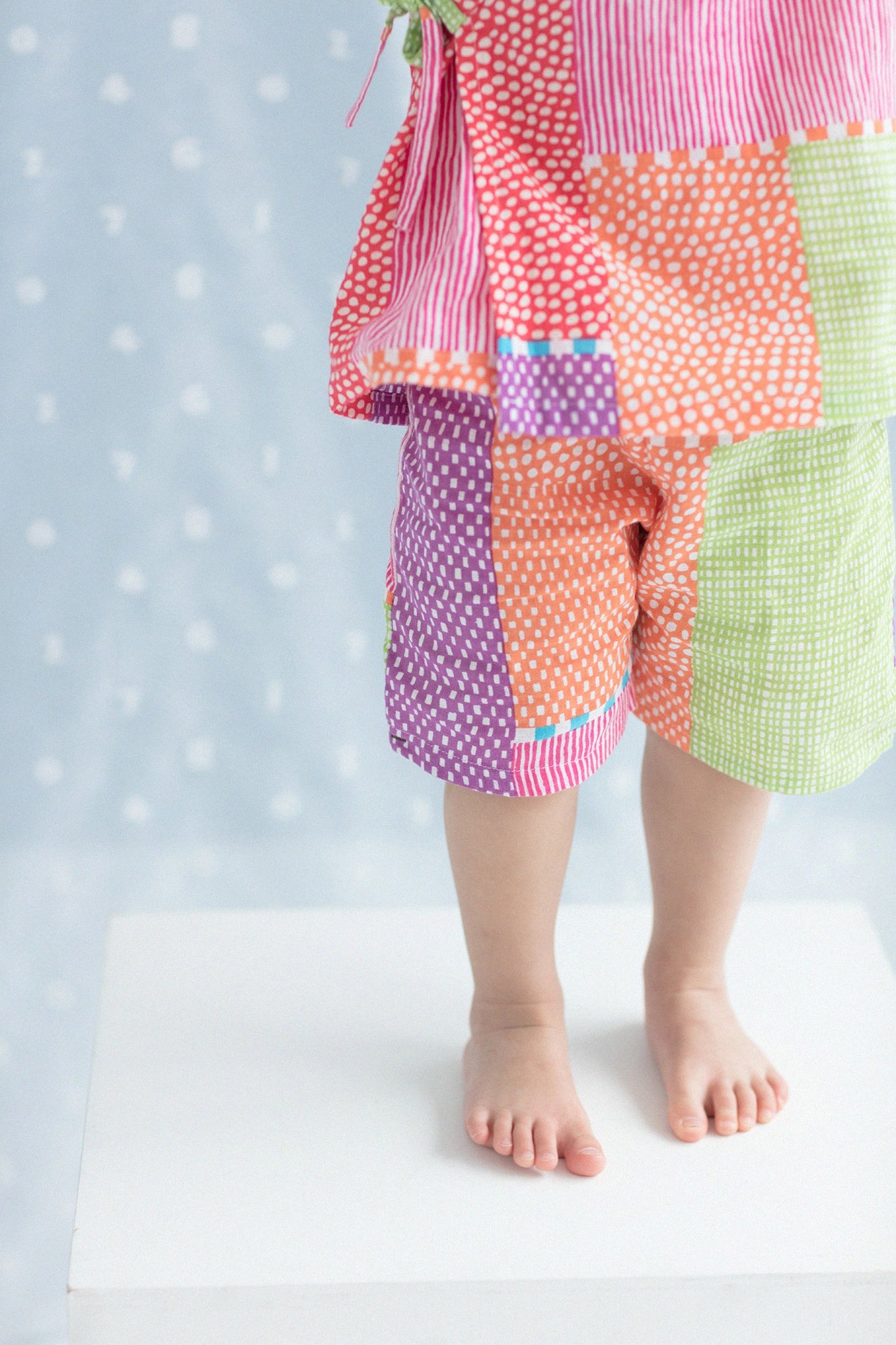 ●Isemomen Cotton Jinbei Set／Lines and Dots Miyabi