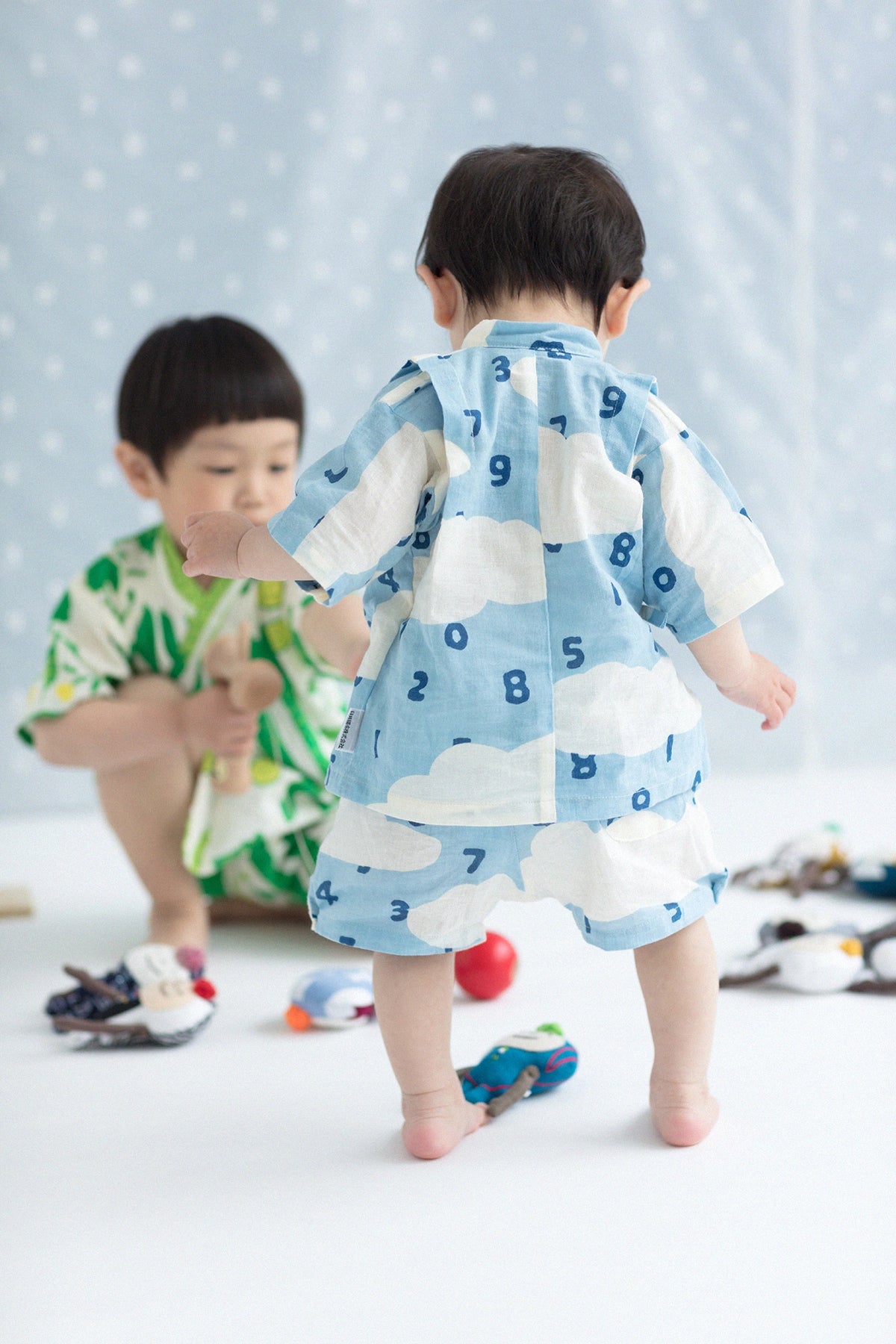 ●Isemomen Cotton Jinbei Set／SO-SU-U in Clouds