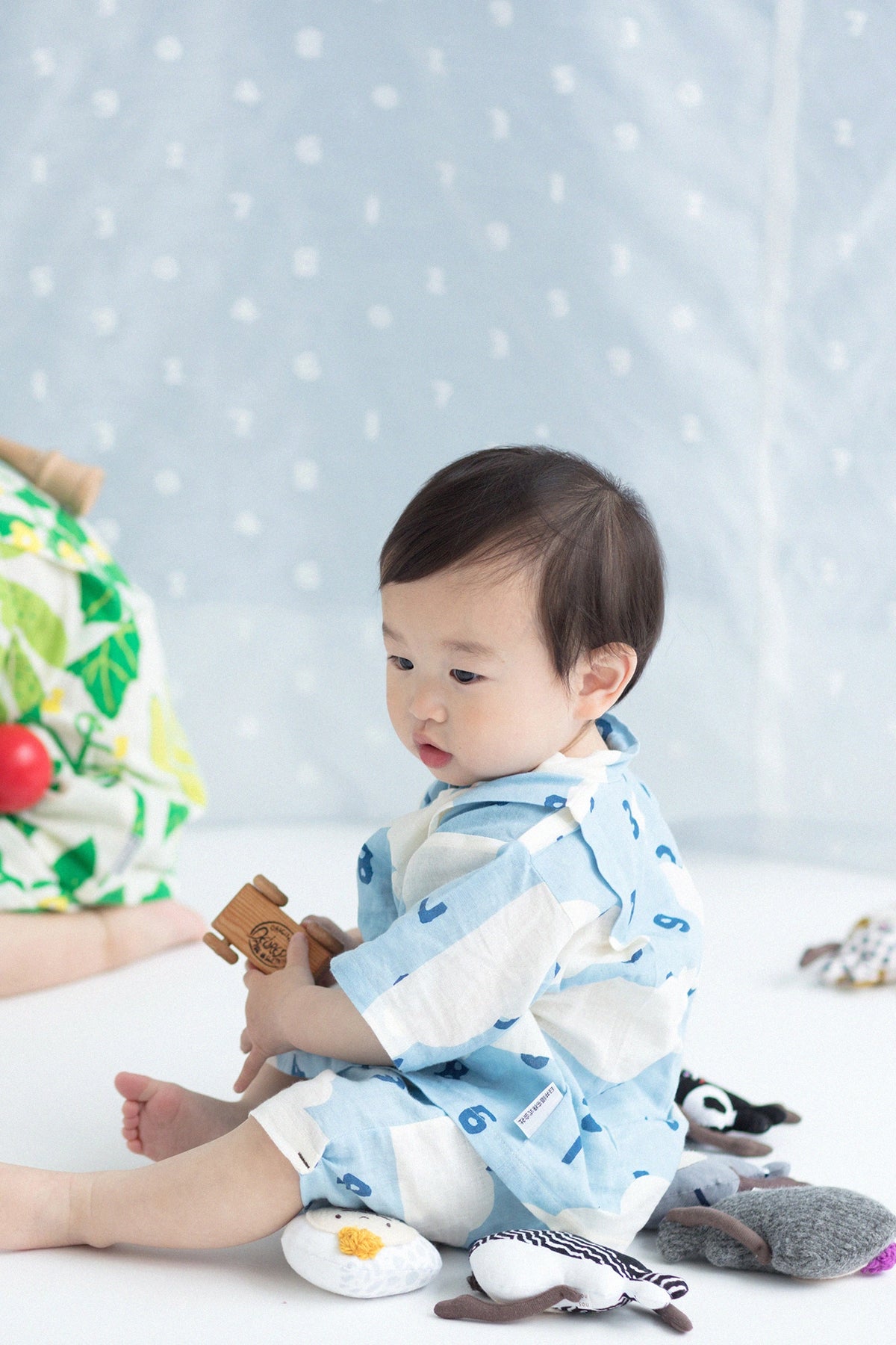 ●Isemomen Cotton Jinbei Set／SO-SU-U in Clouds